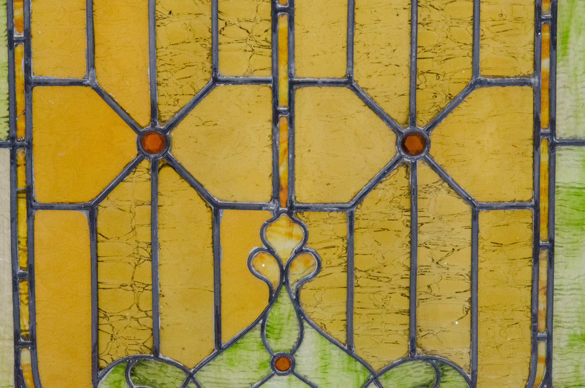 Art Nouveau Style Stained Glass Window