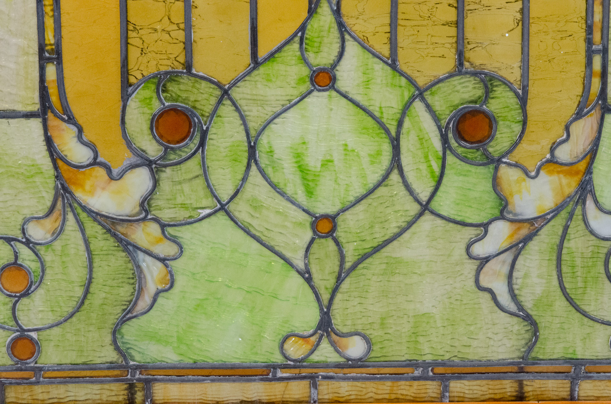 Art Nouveau Style Stained Glass Window