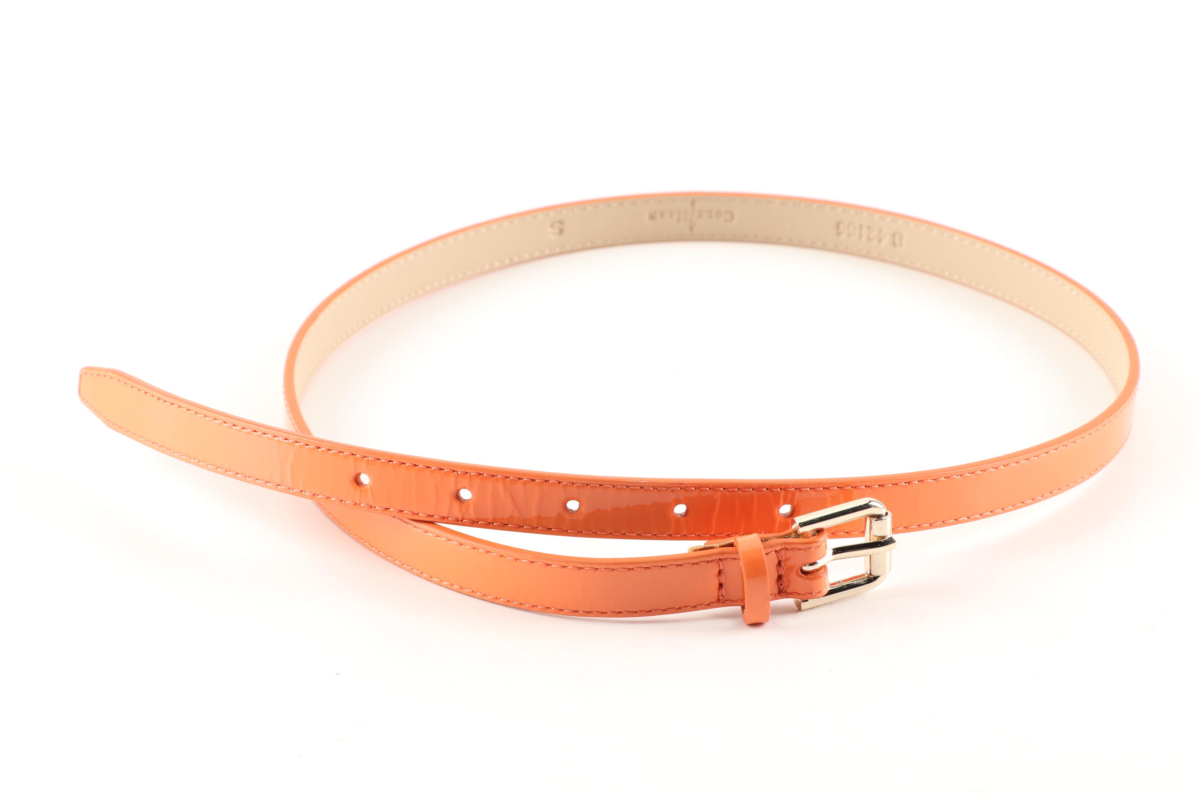 Prada Saffiano Leather, Cole Haan Patent Leather, and Other Leather Belts
