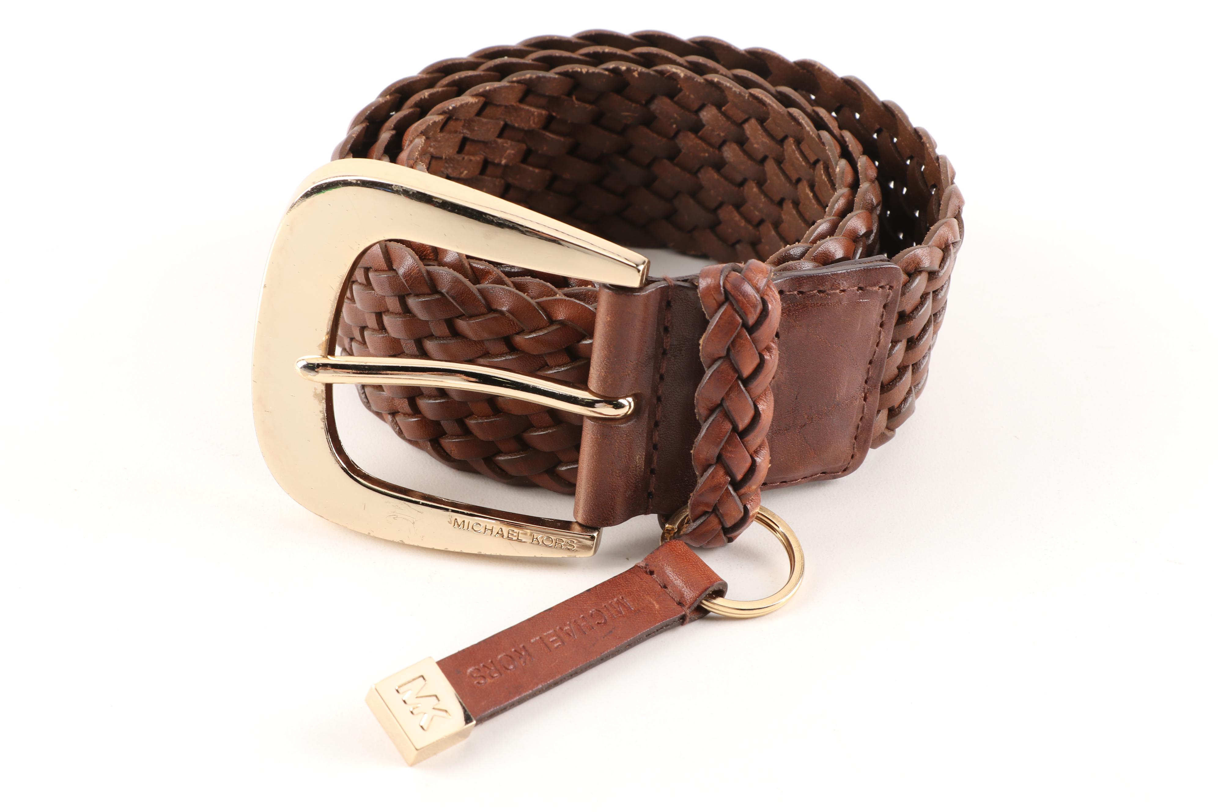 Prada Saffiano Leather, Cole Haan Patent Leather, and Other Leather Belts