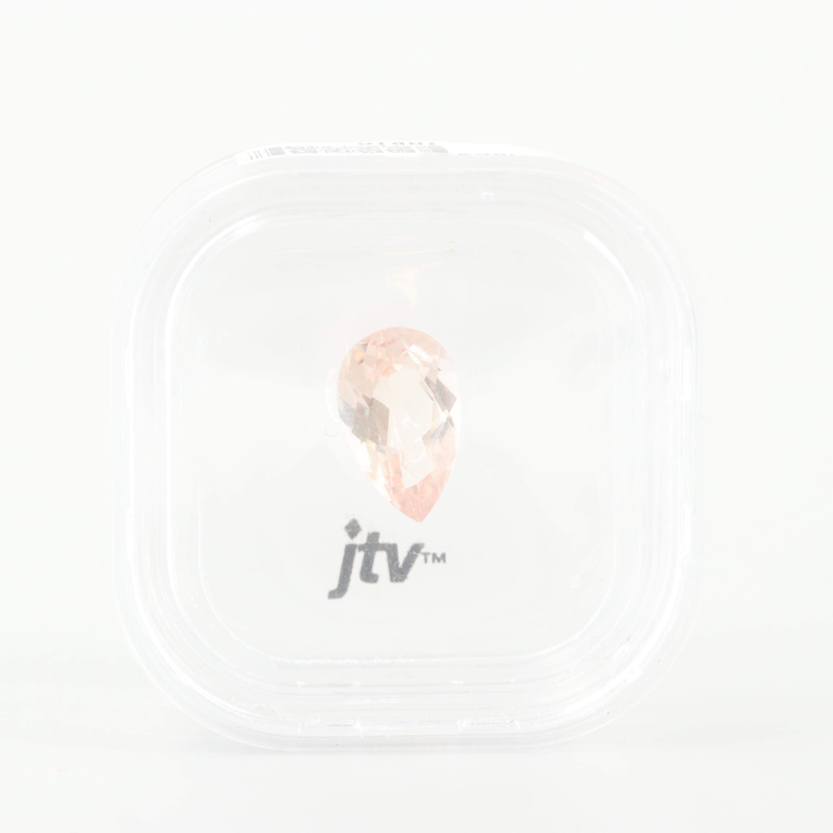 Loose 3.00 CT Morganite 13 mm x 8 mm