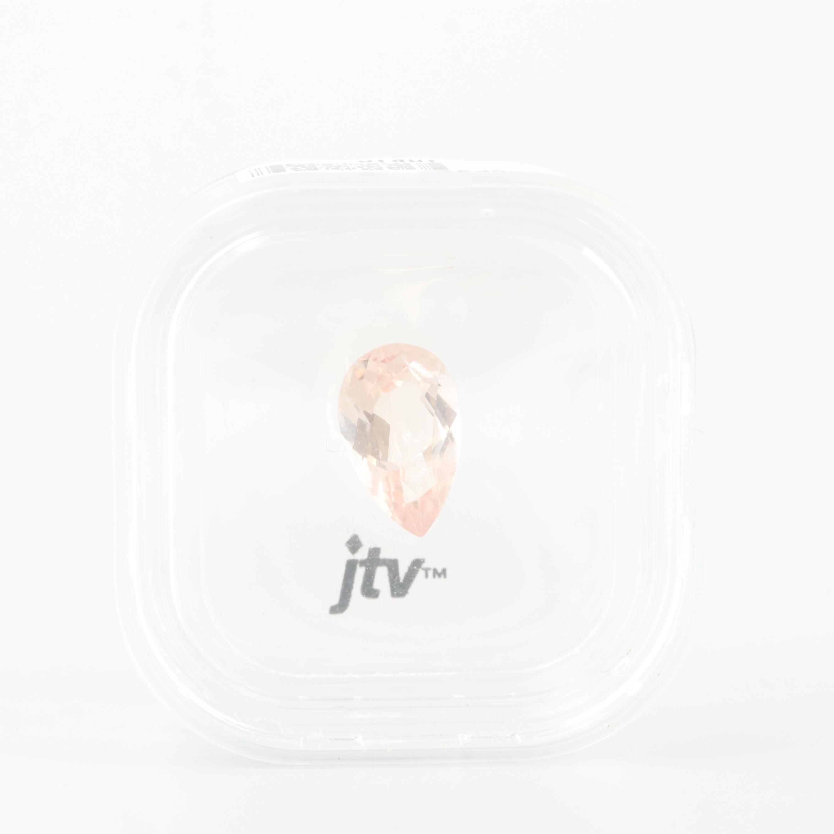 Loose 3.00 CT Morganite 13 mm x 8 mm