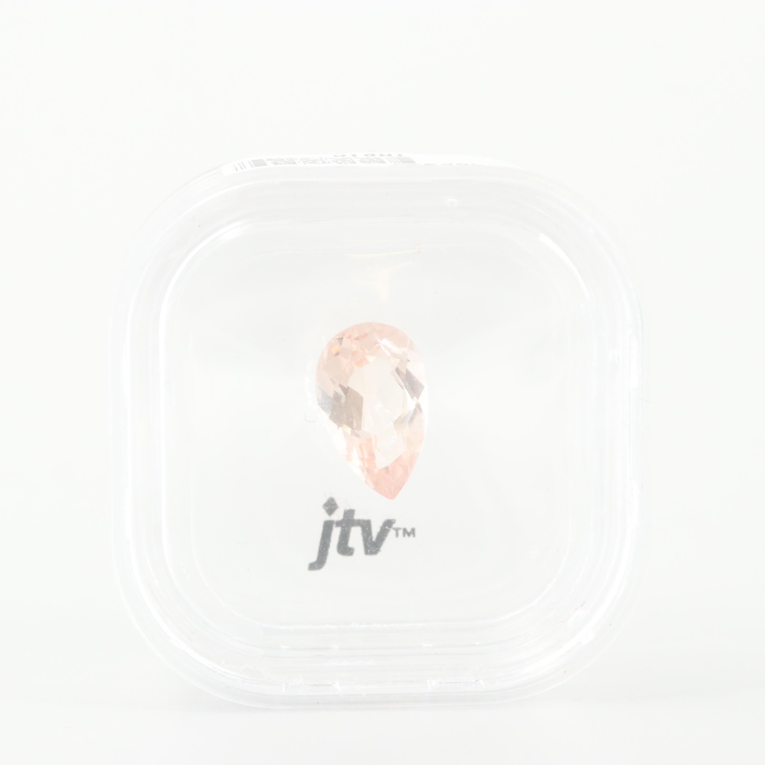 Loose 3.00 CT Morganite 13 mm x 8 mm