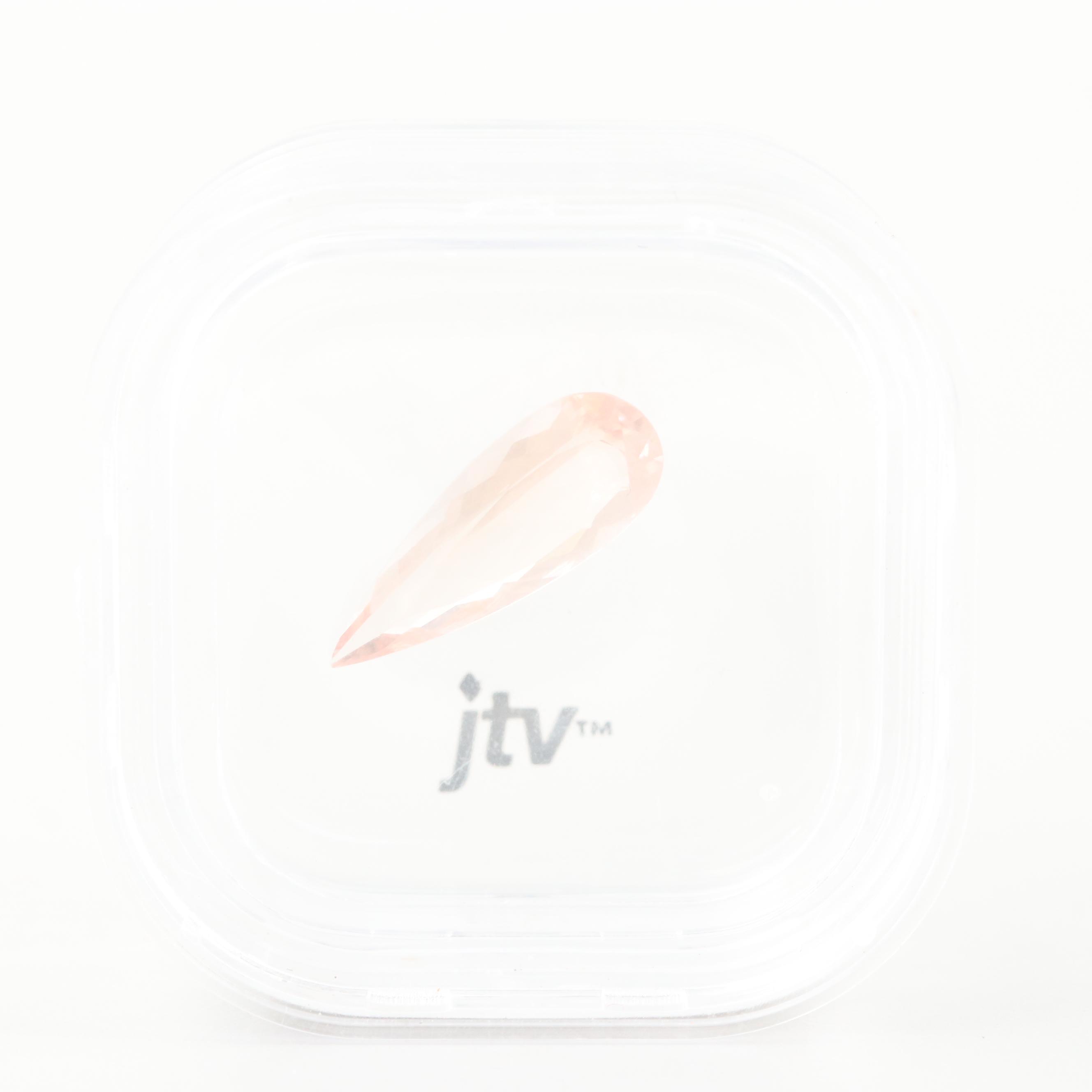 Loose 2.79 CT Morganite 18 mm x 7 mm