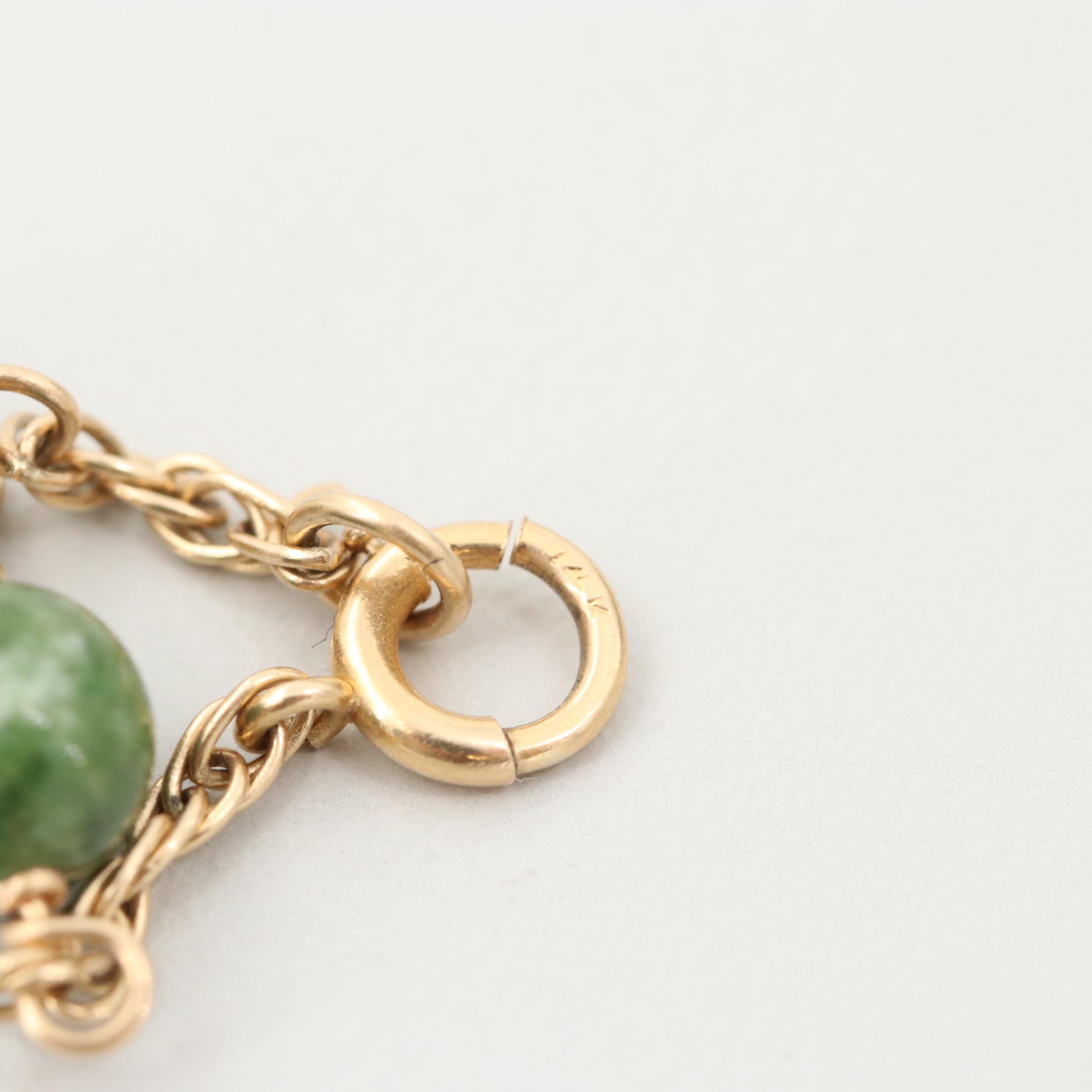 14K Yellow Gold Serpentine Bracelet