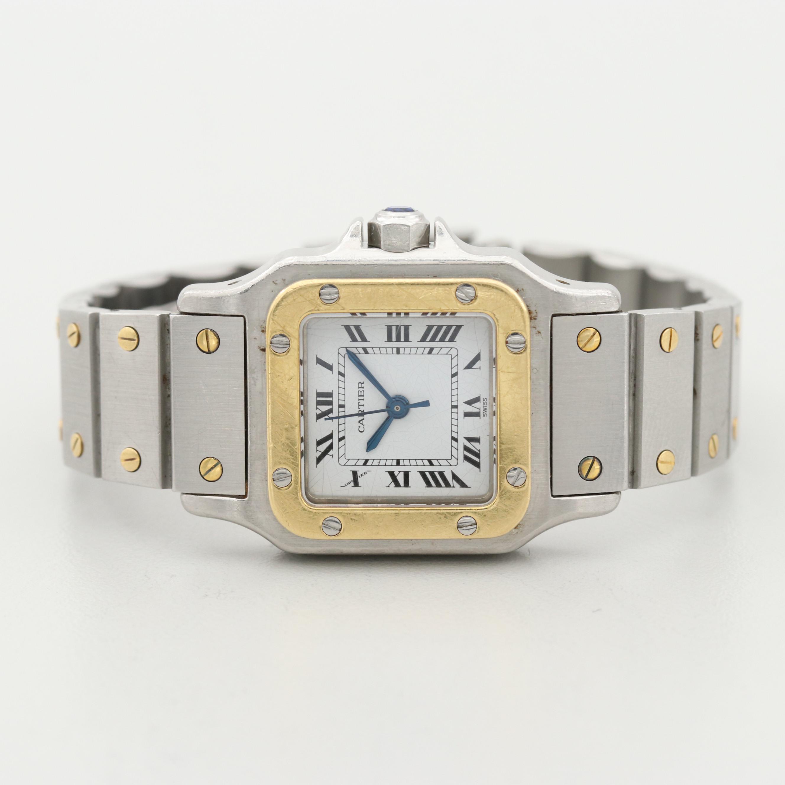 Cartier Santos Galbee 18K Gold and Stainless Steel Automatic Watch