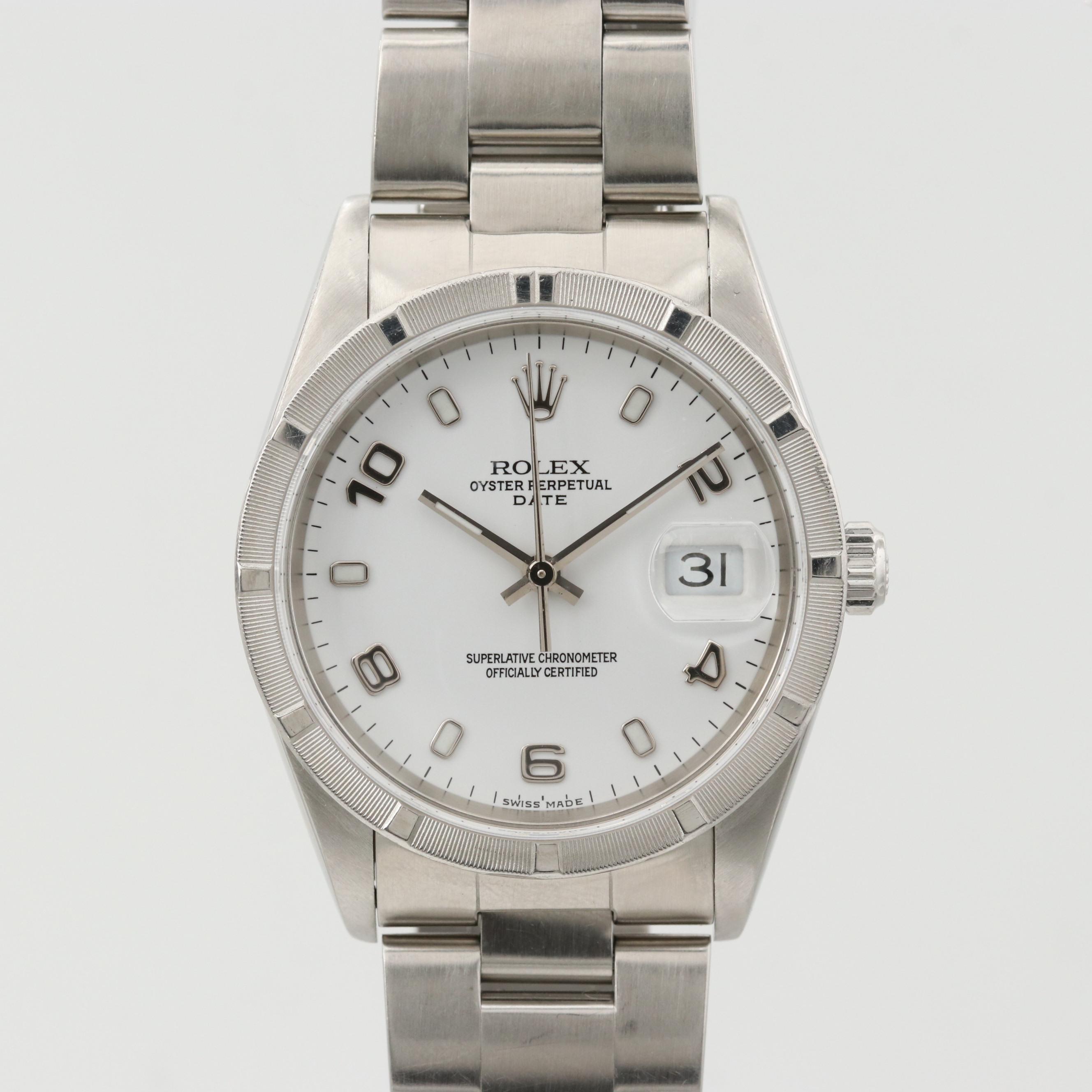 Rolex Oyster Perpetual Date Stainless Steel Automatic Watch, 2005