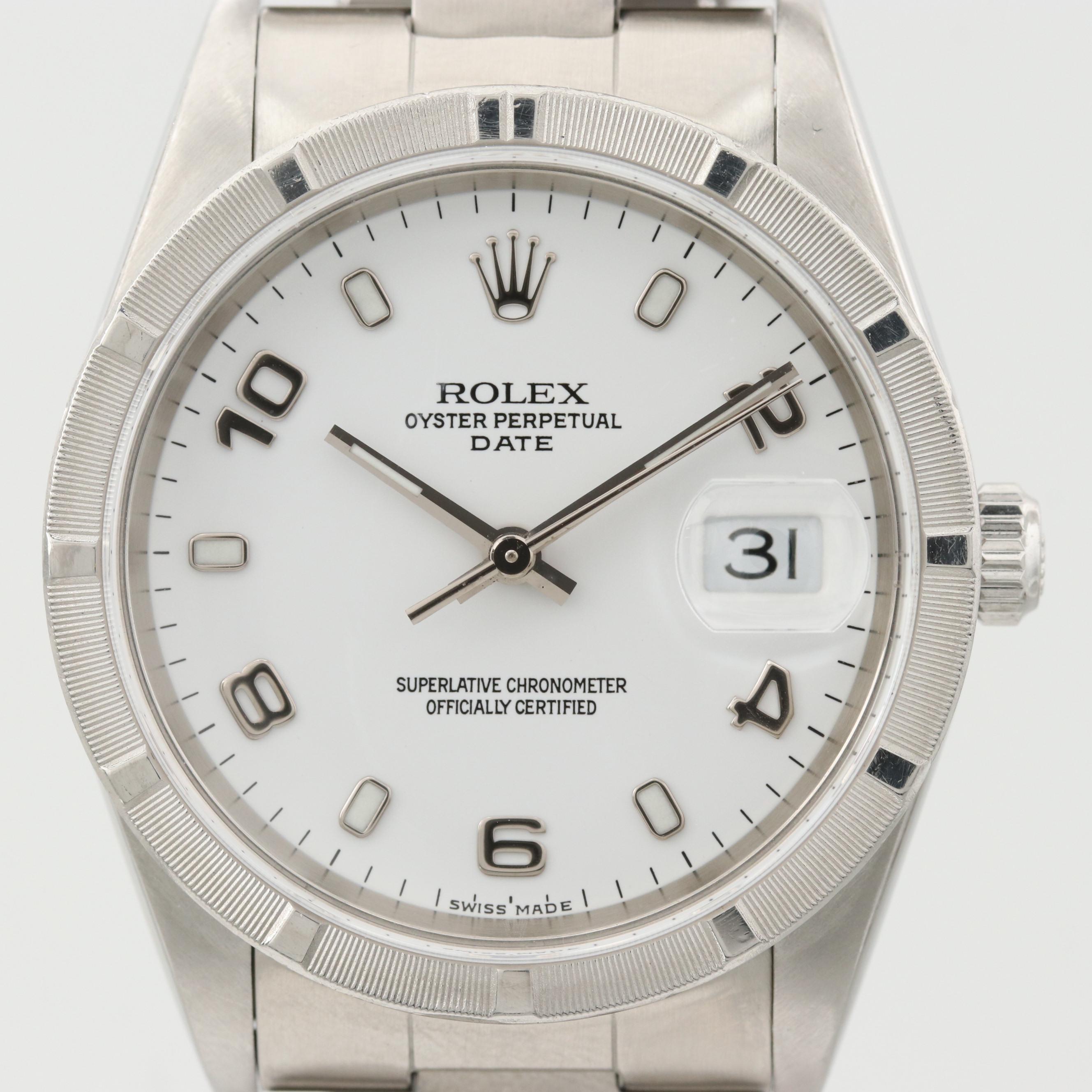Rolex Oyster Perpetual Date Stainless Steel Automatic Watch, 2005