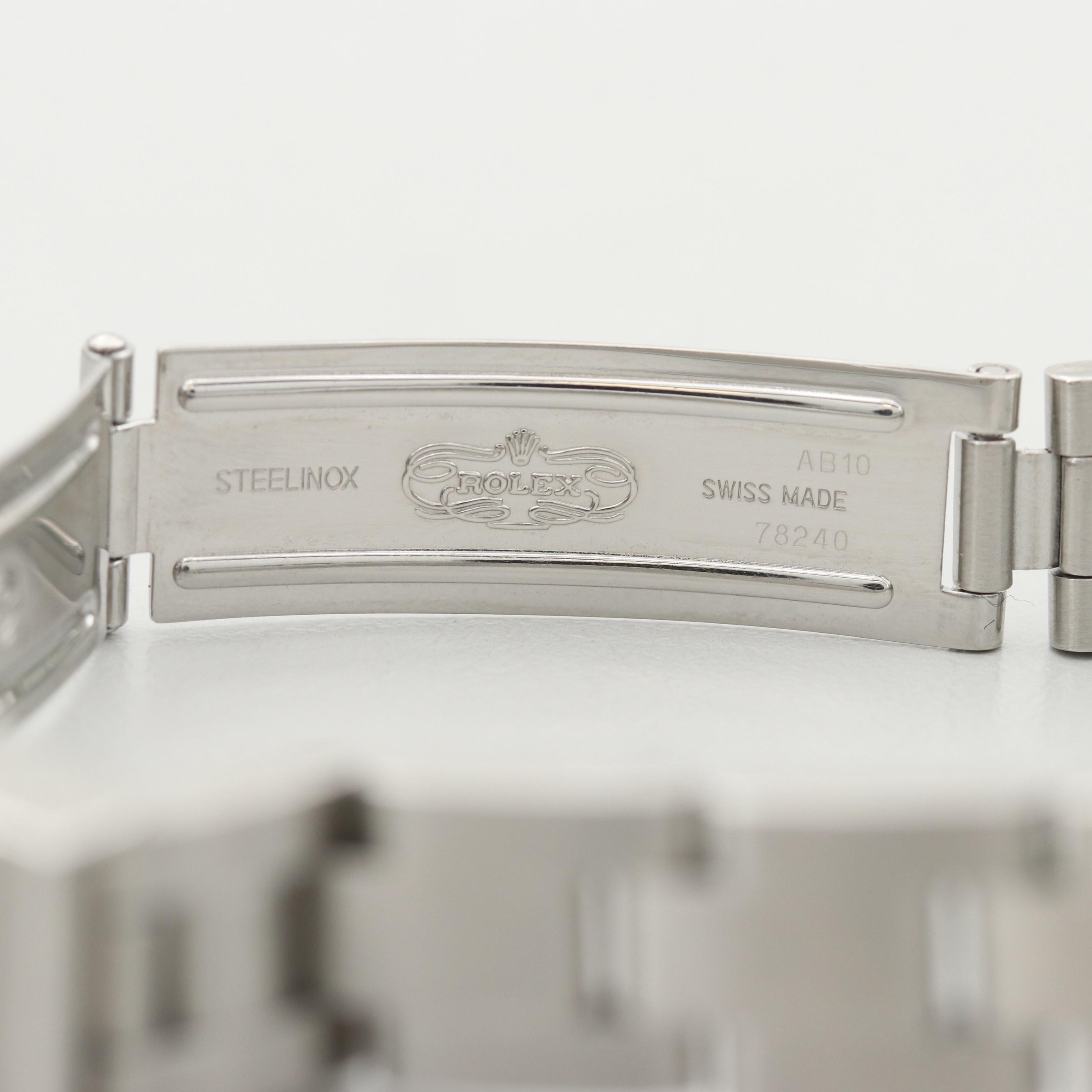 Rolex Datejust 18K Yellow Gold and Stainless Steel Diamond Watch, 2000