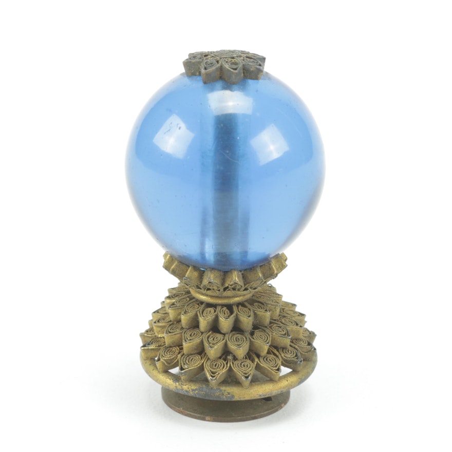 Chinese Official's Third Rank Hat Finial, Qing Dynasty