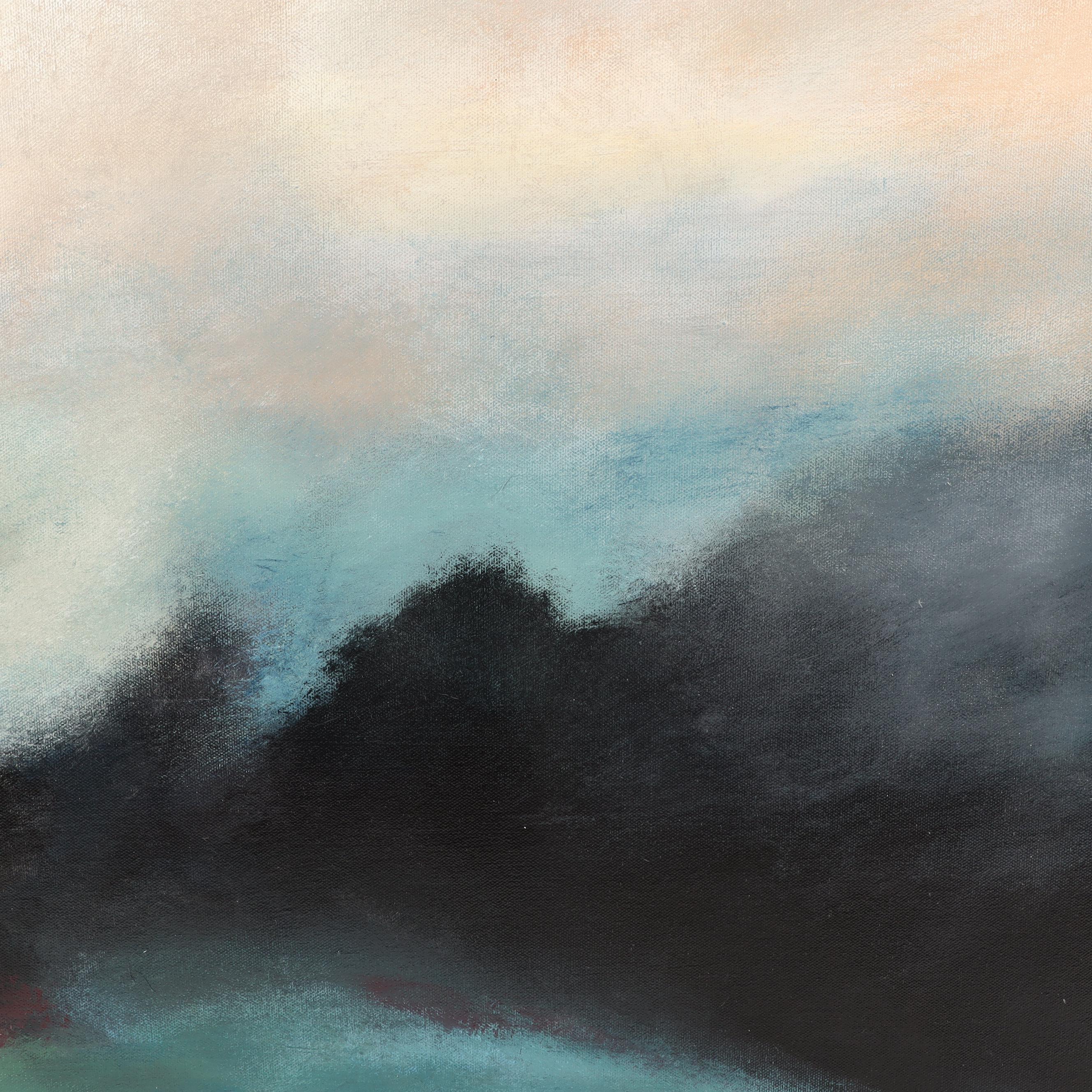 Neville Shenton Acrylic Painting "Mountain Glow"