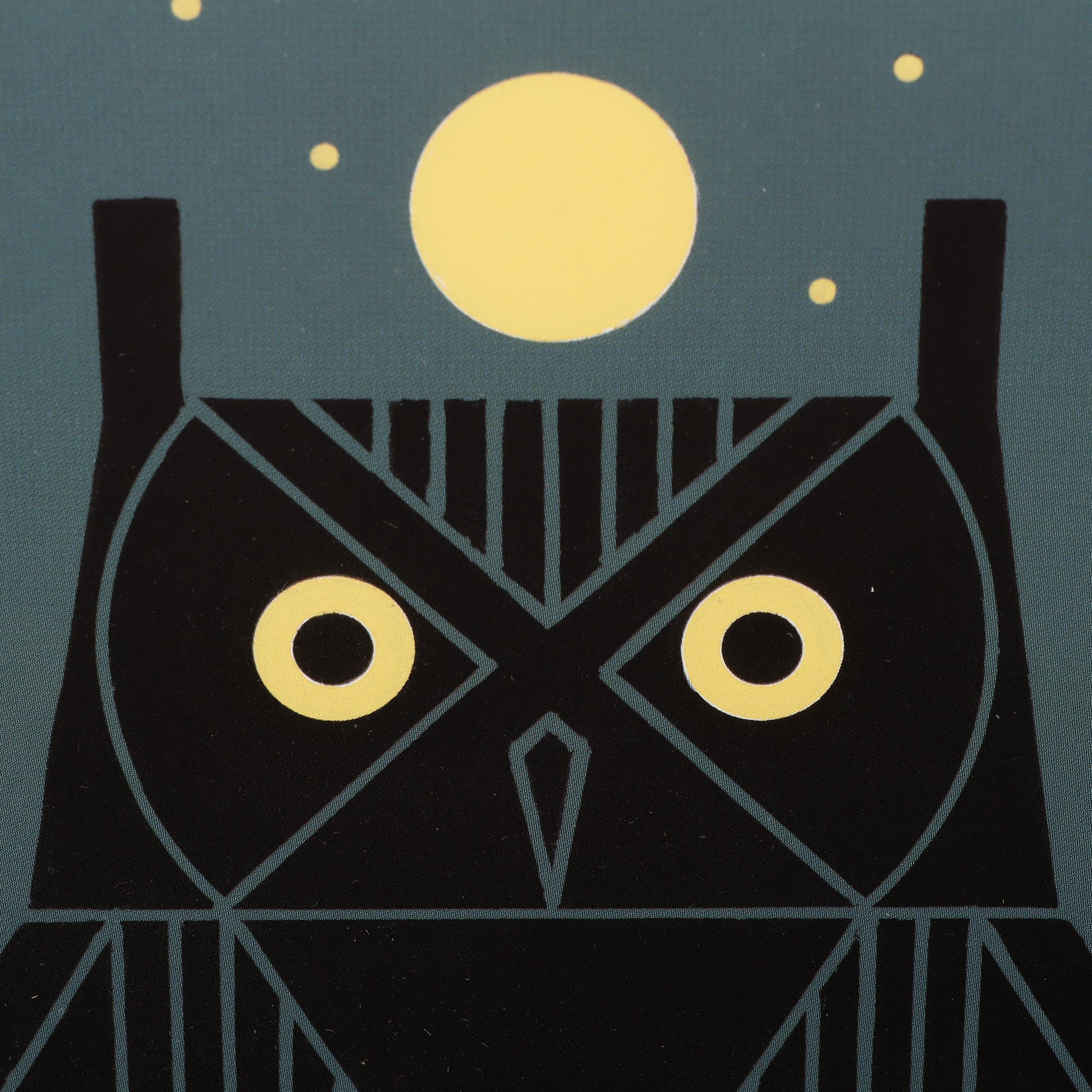 Charley Harper Offset Lithograph "Omniscient Owl"