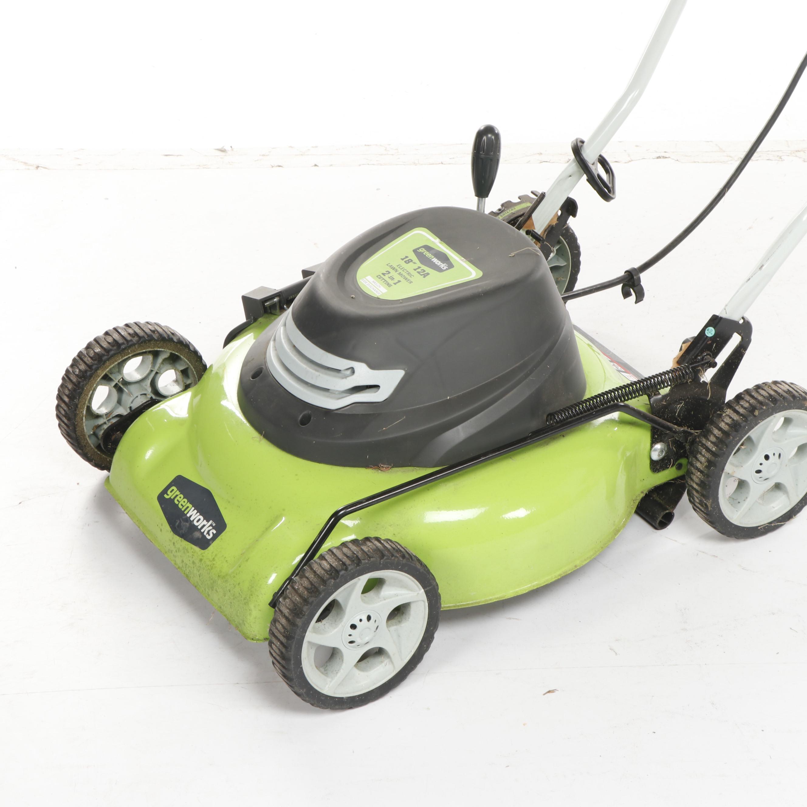 Greenworks 18" 12A Electric Lawnmower