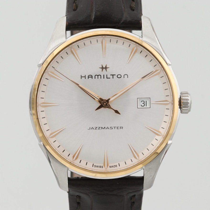 Hamilton Jazzmaster Two Tone Stainless Steel Quartz Wristwatch