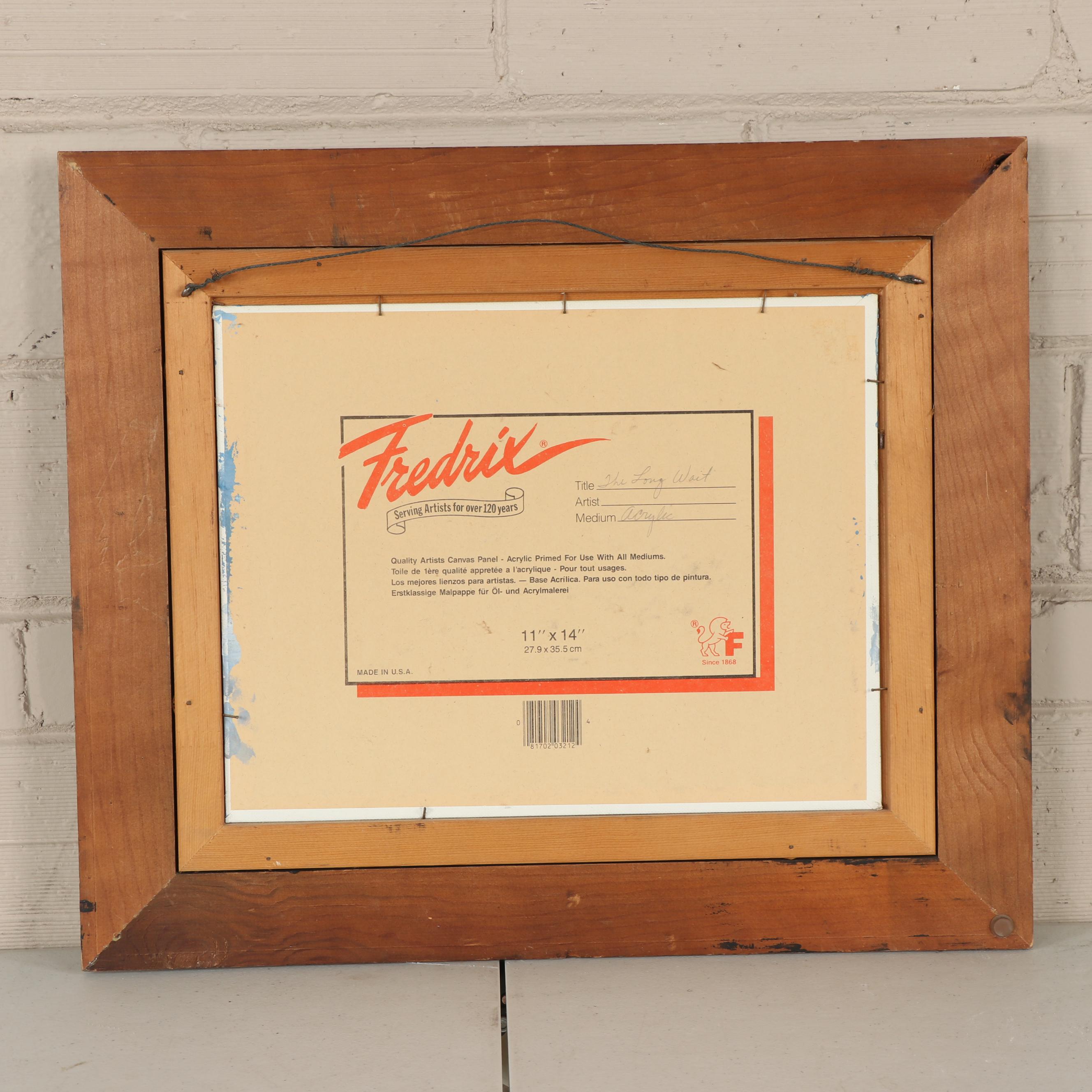 Doc Tate Nevaquaya Acrylic Painting "The Long Wait"