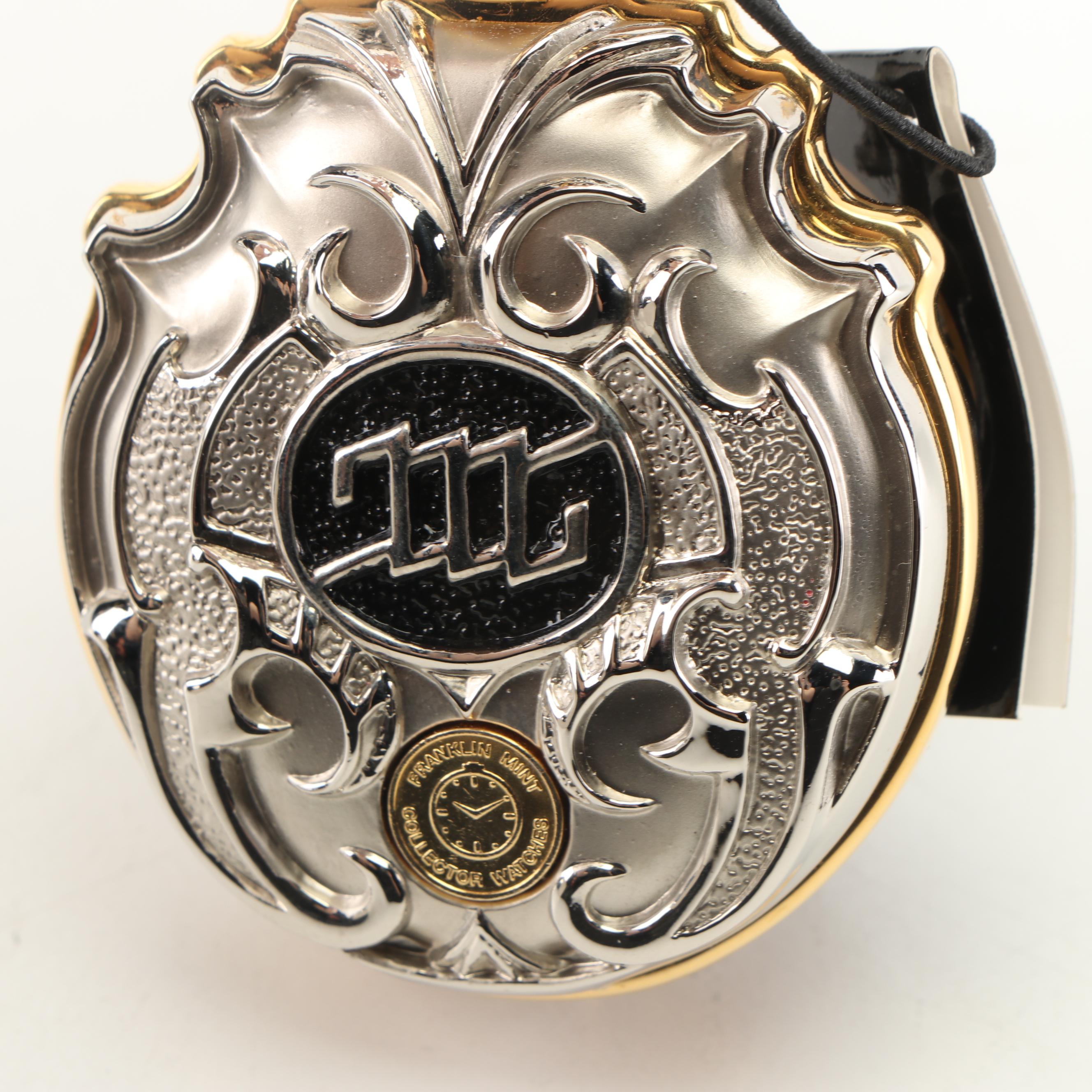 Franklin Mint "Golden Eye Of The Dragon" Pocket Watch with Decorative Dagger