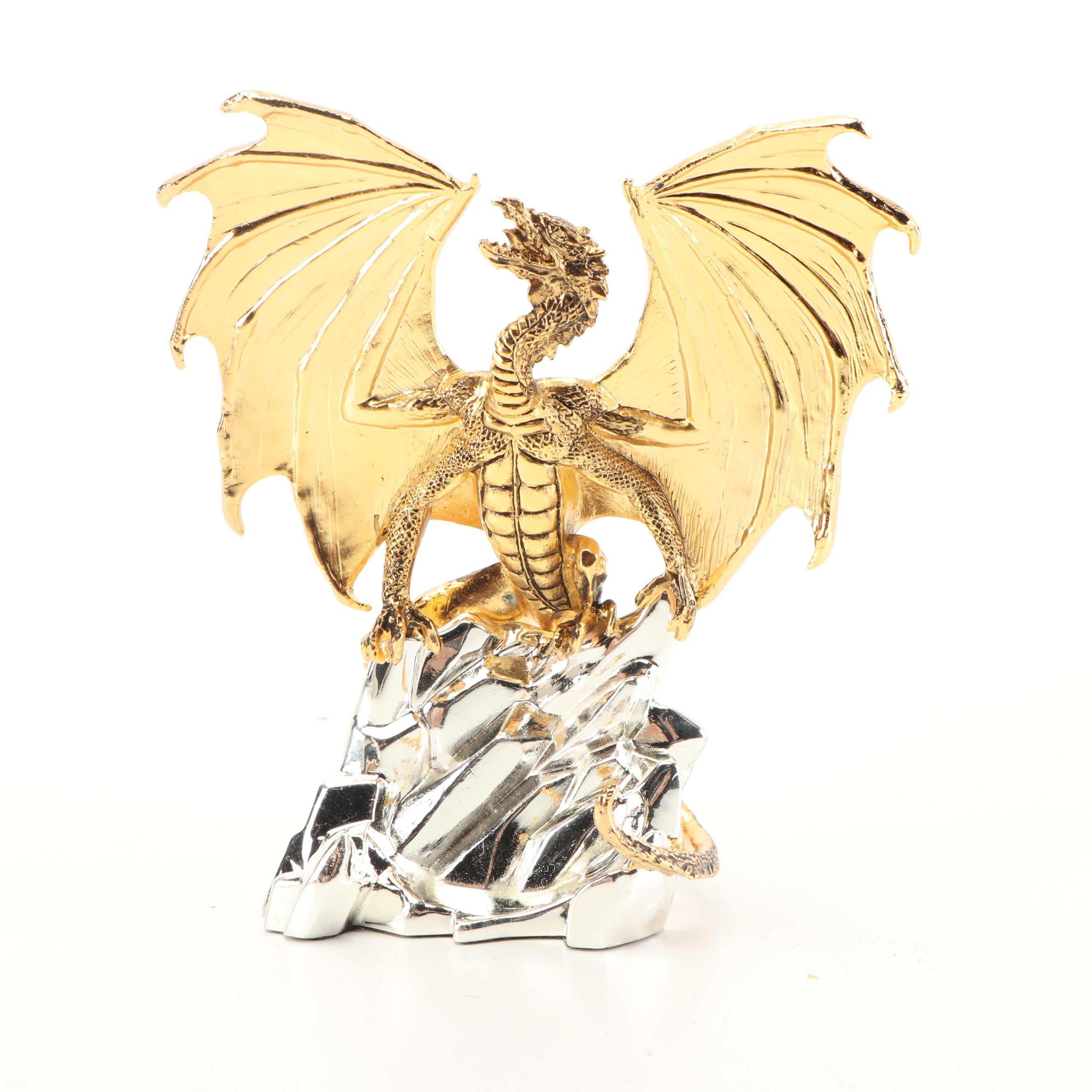 Franklin Mint "Golden Eye Of The Dragon" Pocket Watch with Decorative Dagger