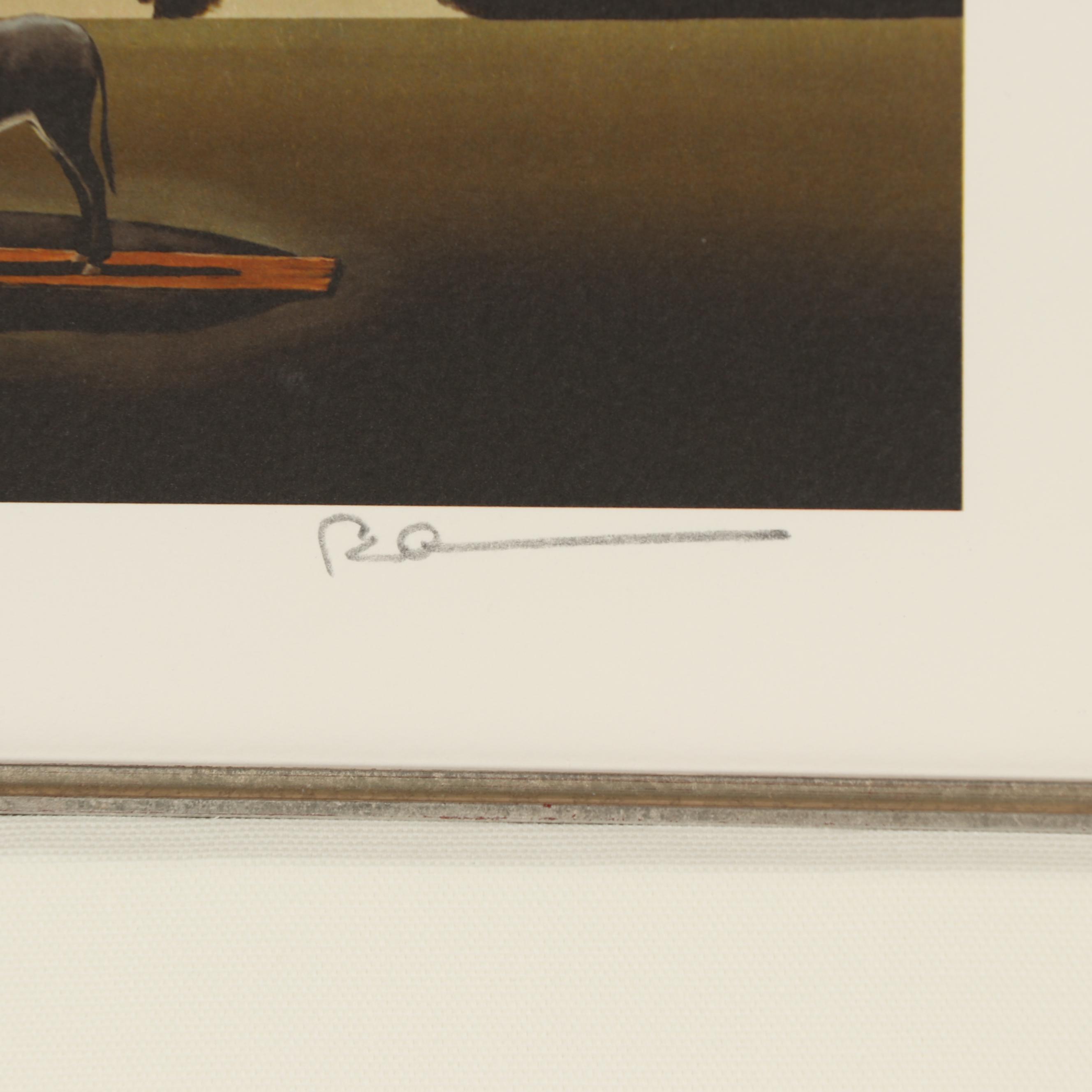 Robert Deyber Lithograph "Ass Hole"