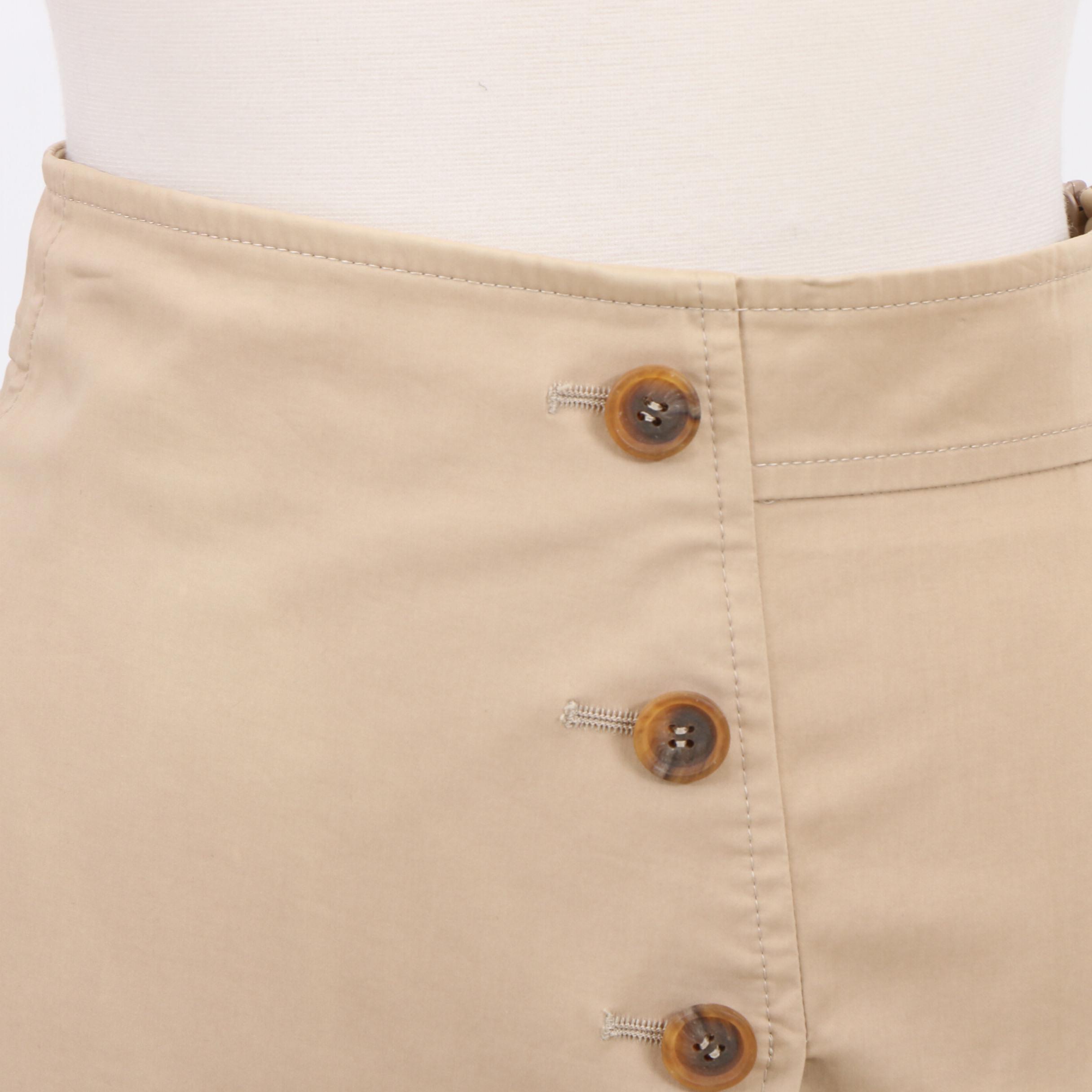 Prada Black Pencil Skirt, Stella McCartney Top, and Akris Beige Pencil Skirt