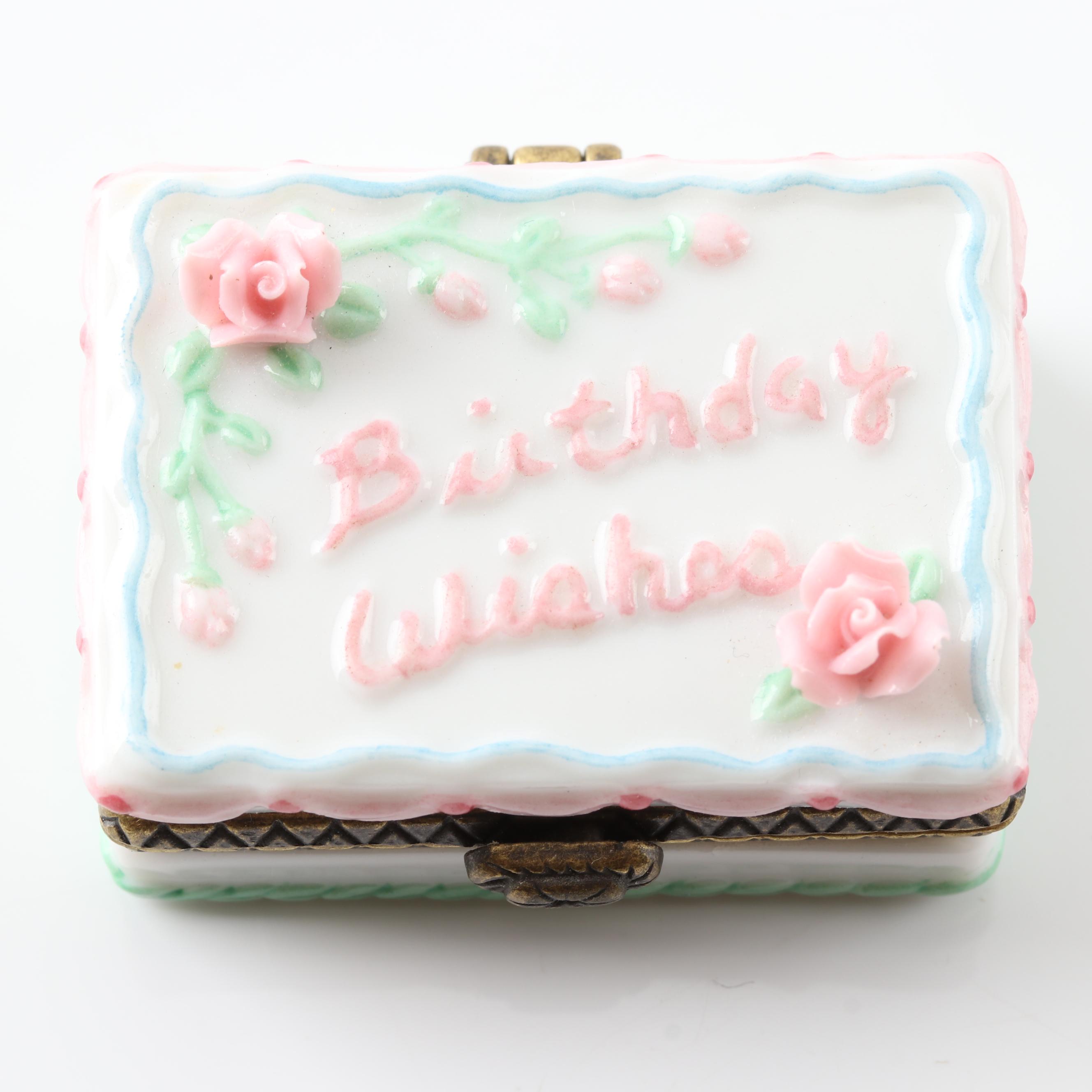 Oreo and Birthday Cake Porcelain Trinket Boxes