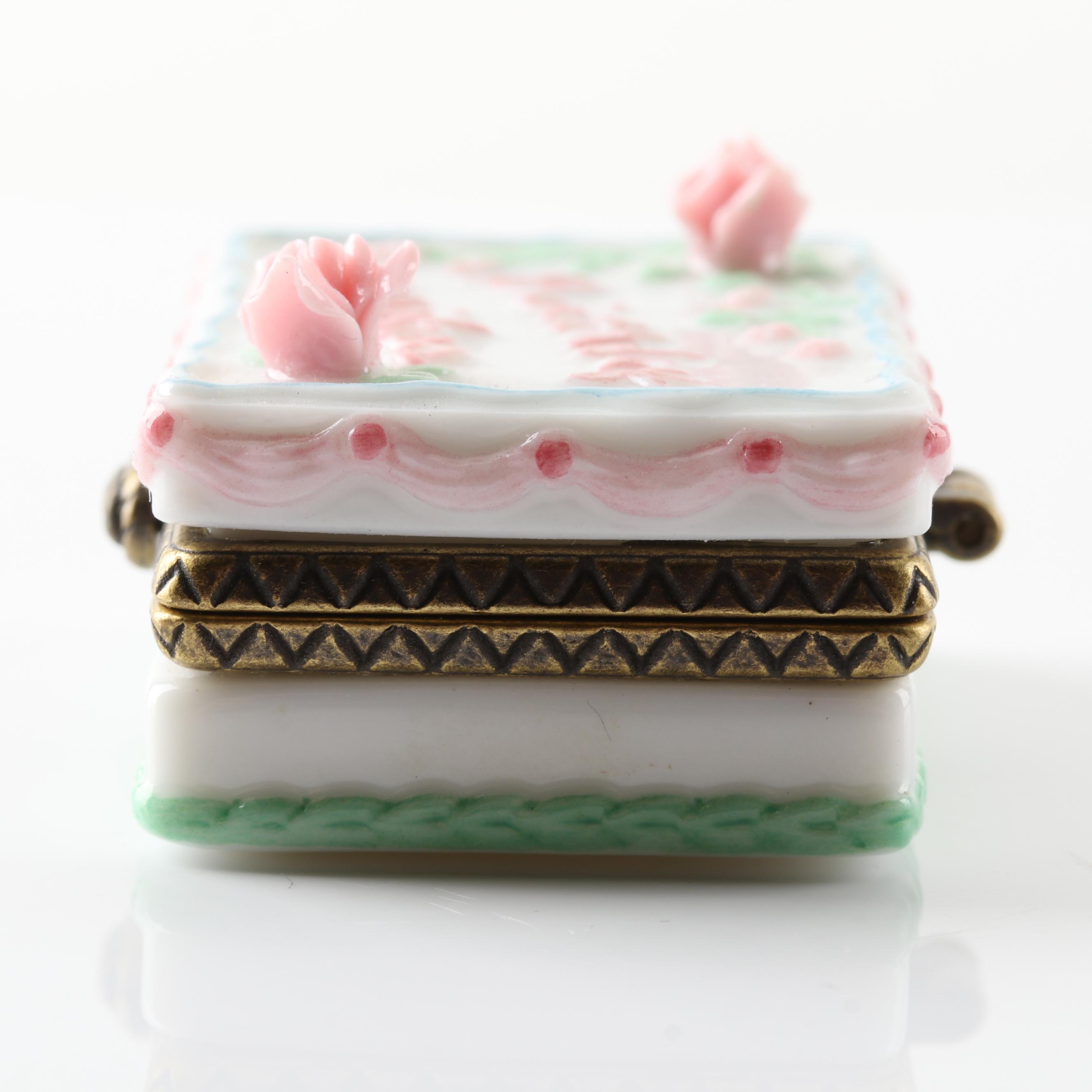 Oreo and Birthday Cake Porcelain Trinket Boxes
