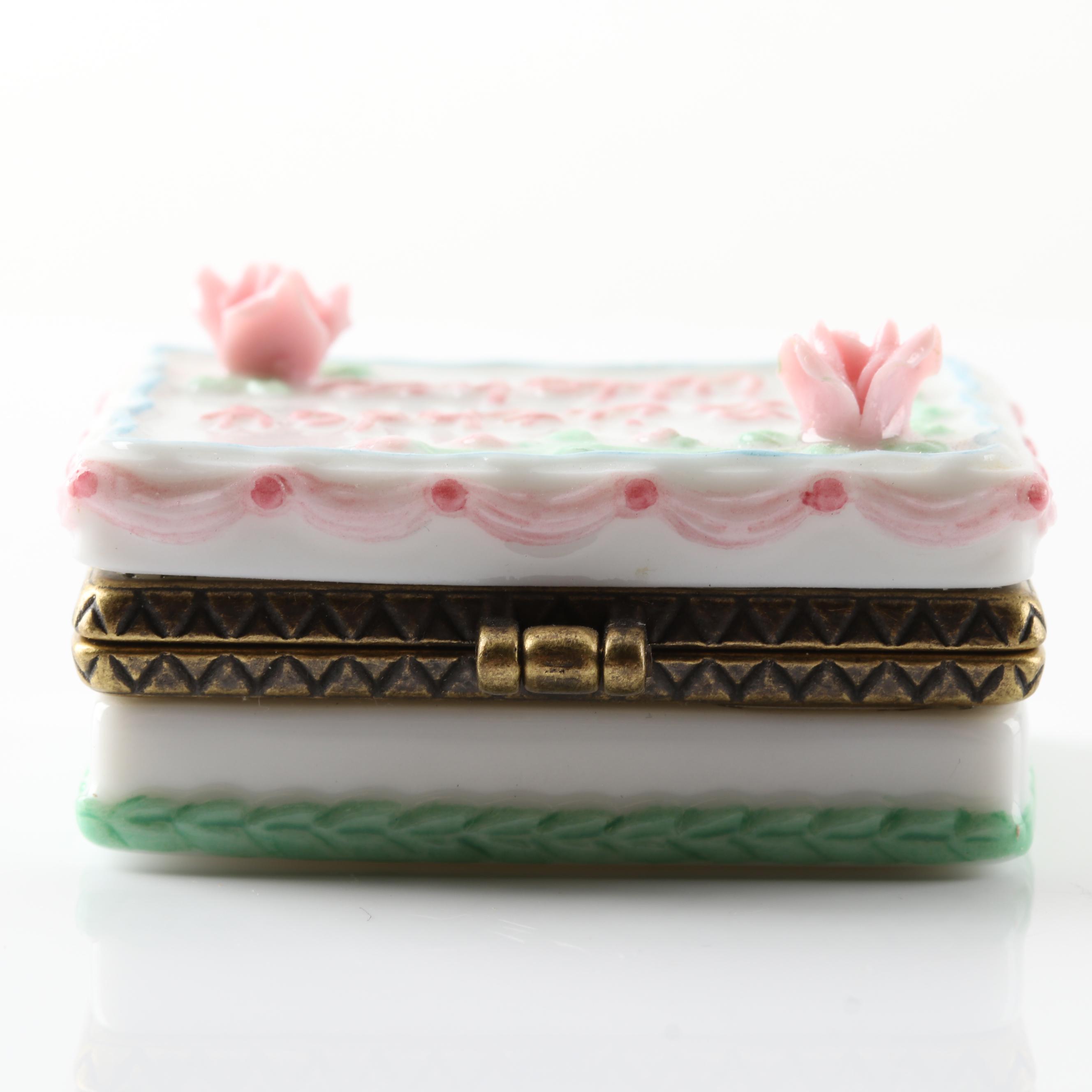 Oreo and Birthday Cake Porcelain Trinket Boxes