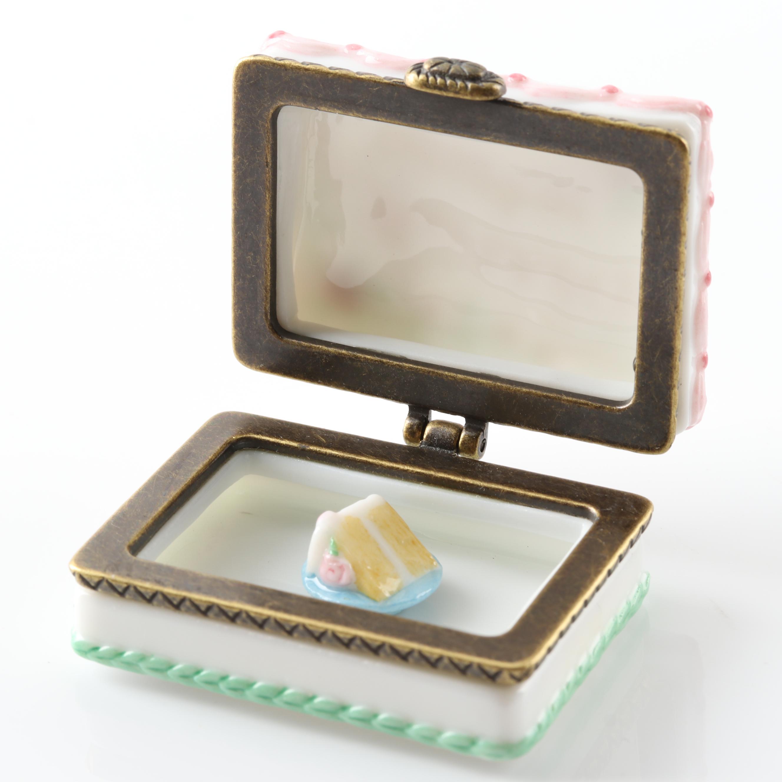 Oreo and Birthday Cake Porcelain Trinket Boxes