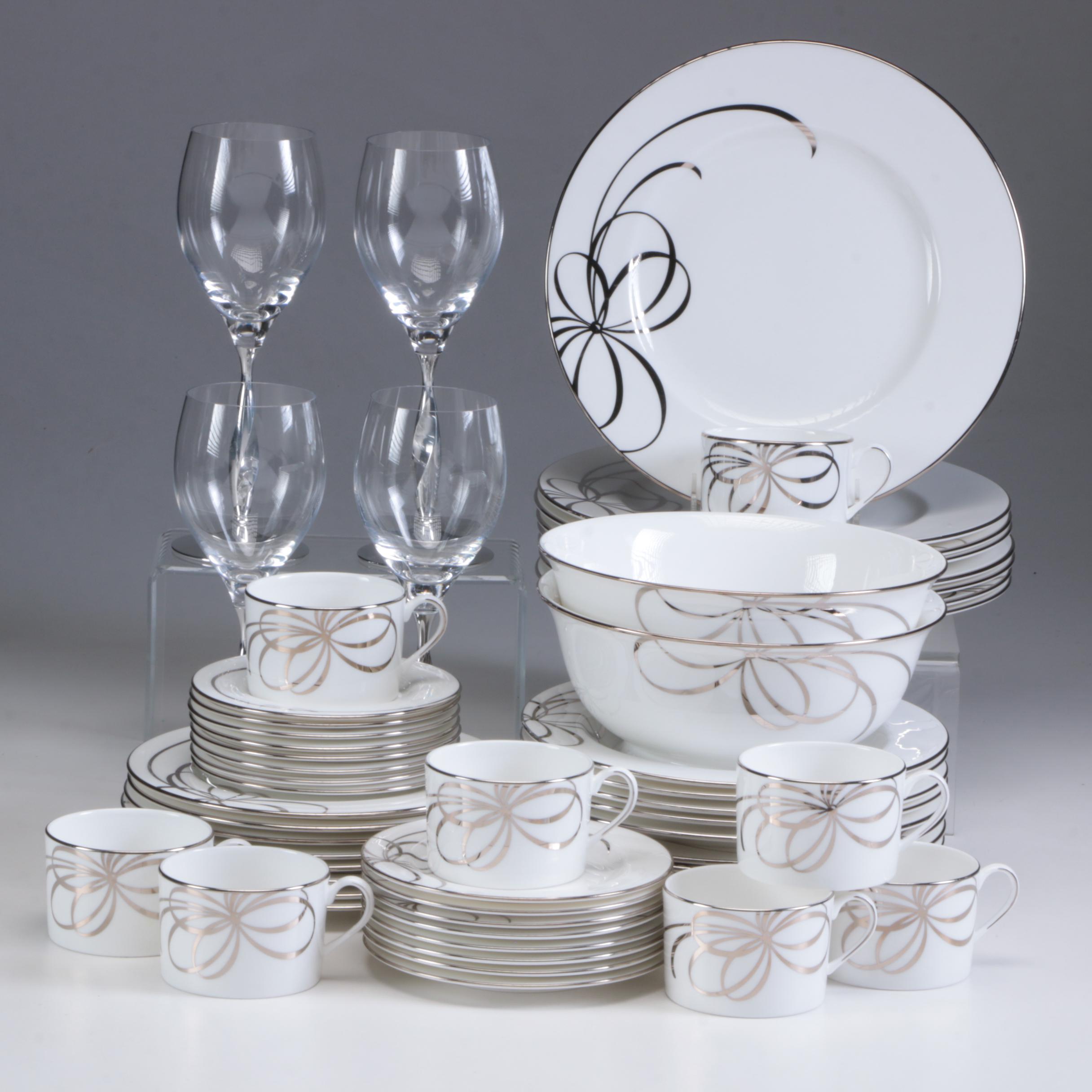 Kate Spade for Lenox "Belle Boulevard" Porcelain Dinnerware, Contemporary