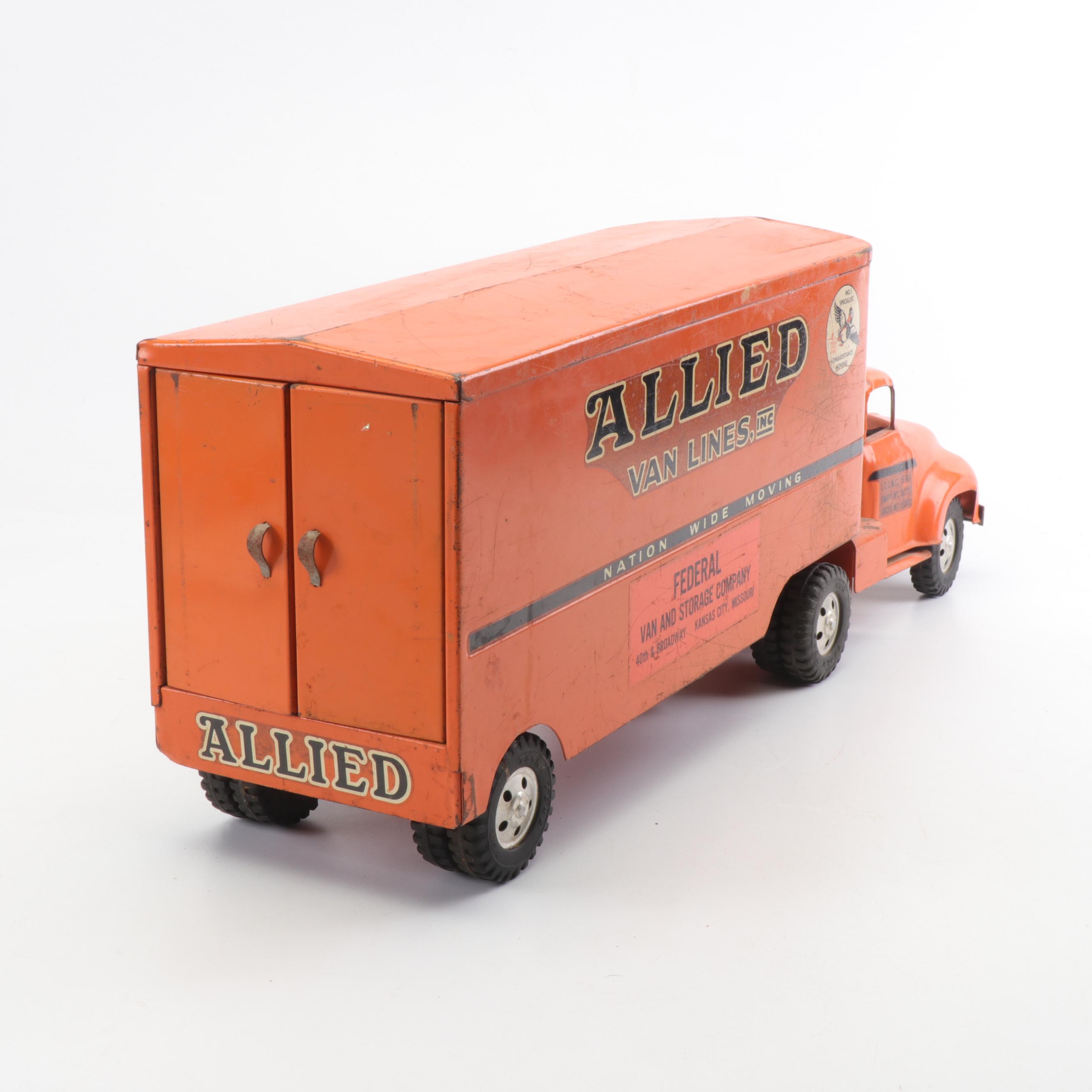 Tonka Allied Van Lines Moving Truck, Mid-Century
