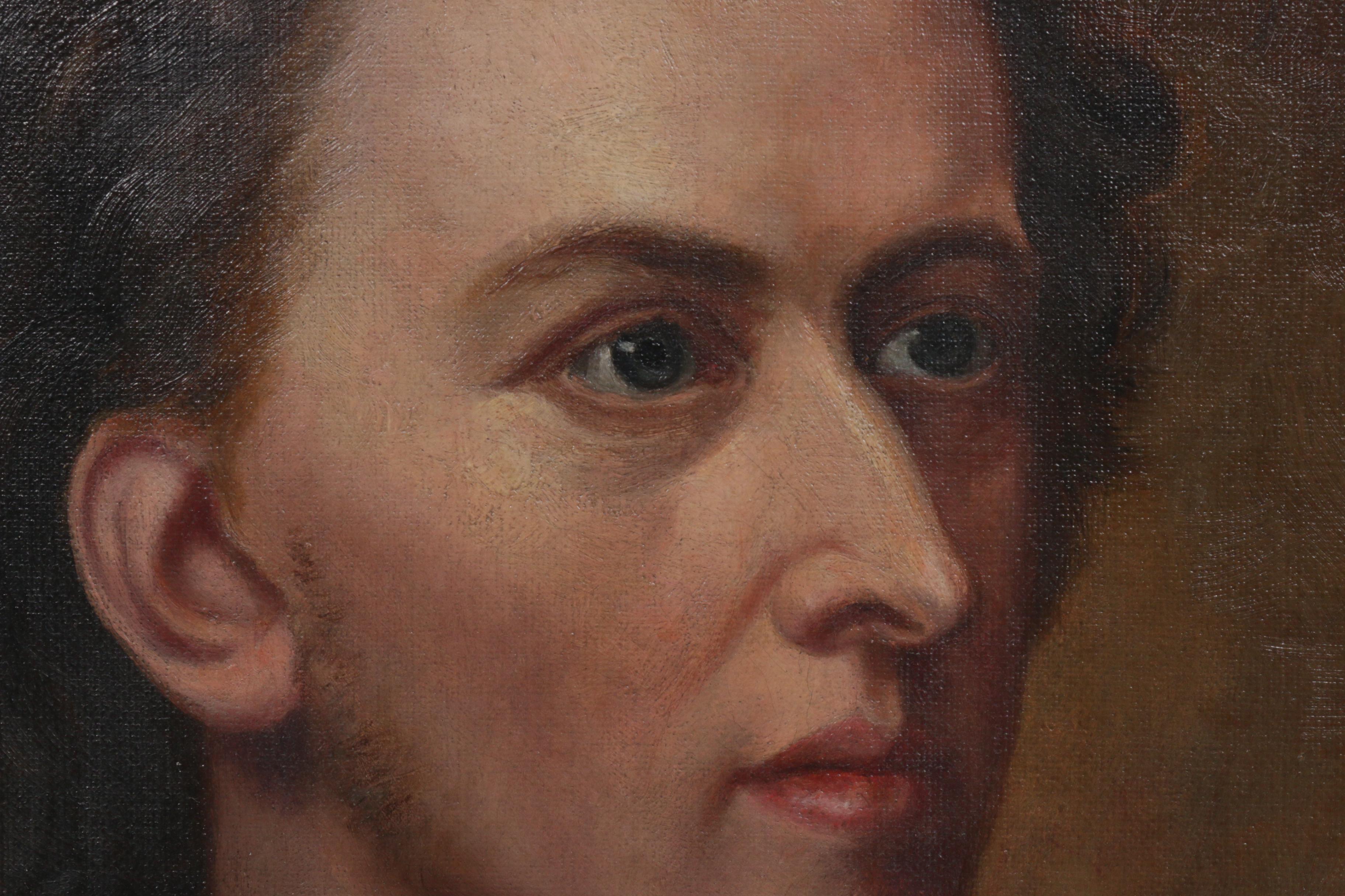 19th Century Portrait Oil Painting of Fryderyk Chopin