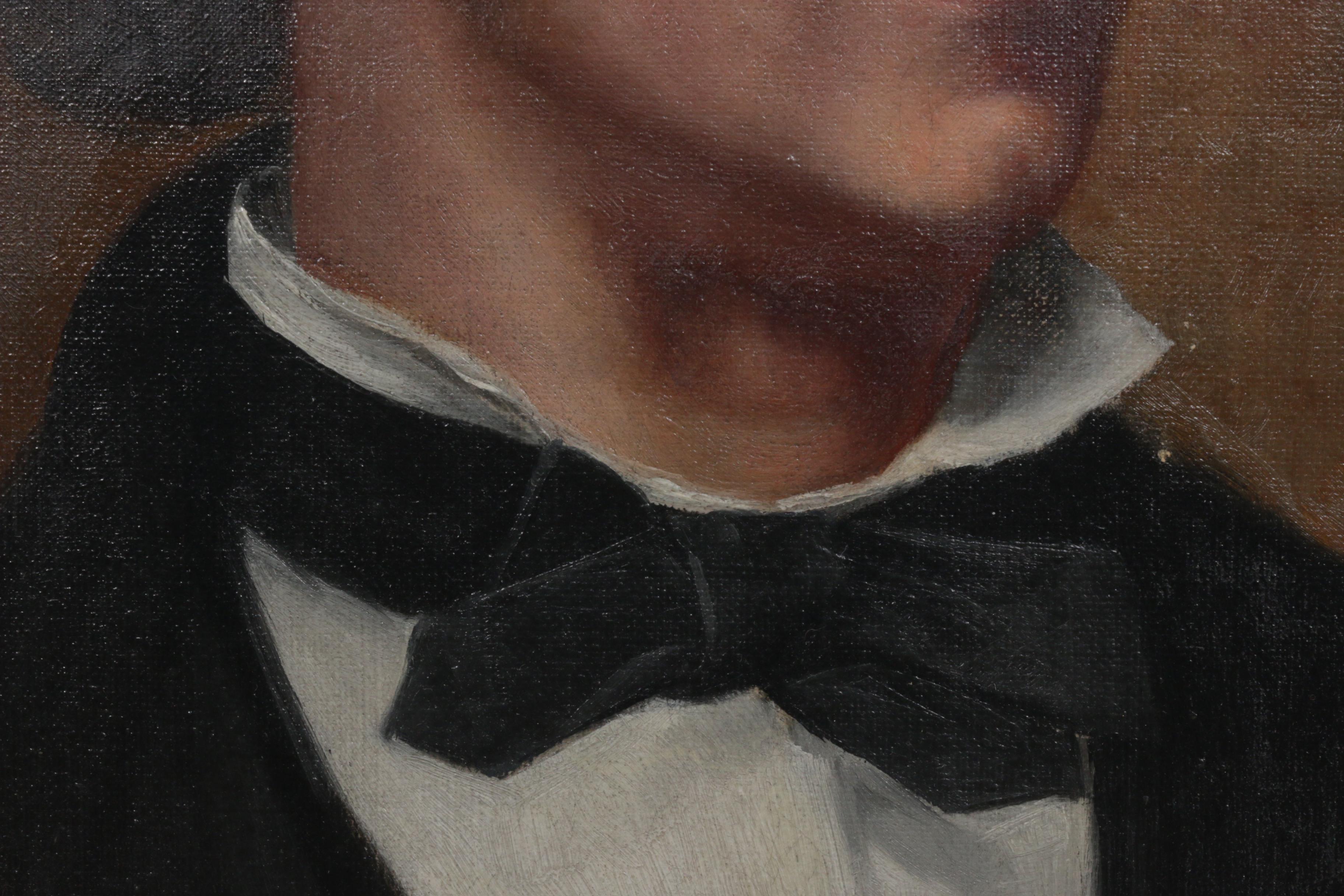 19th Century Portrait Oil Painting of Fryderyk Chopin