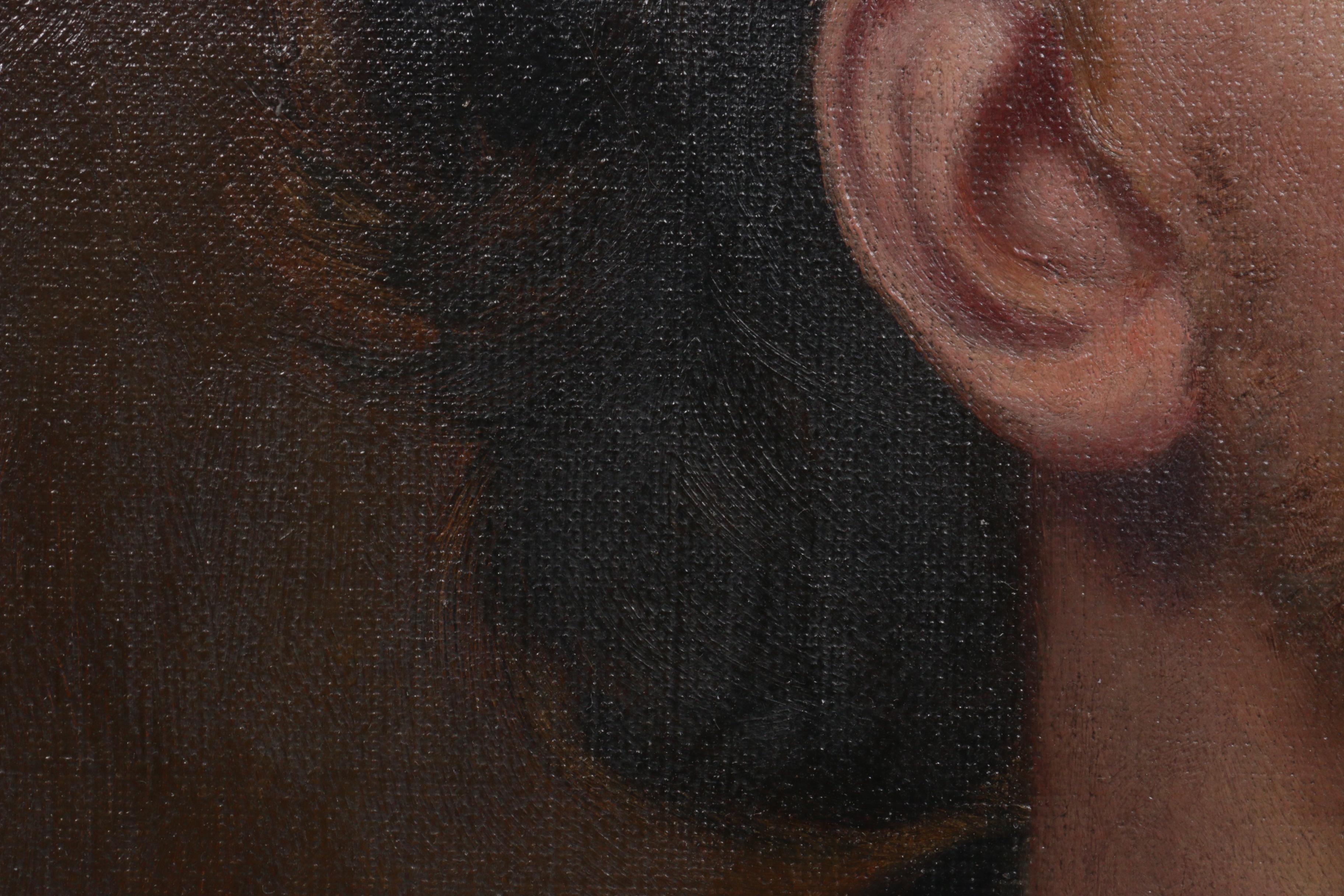 19th Century Portrait Oil Painting of Fryderyk Chopin