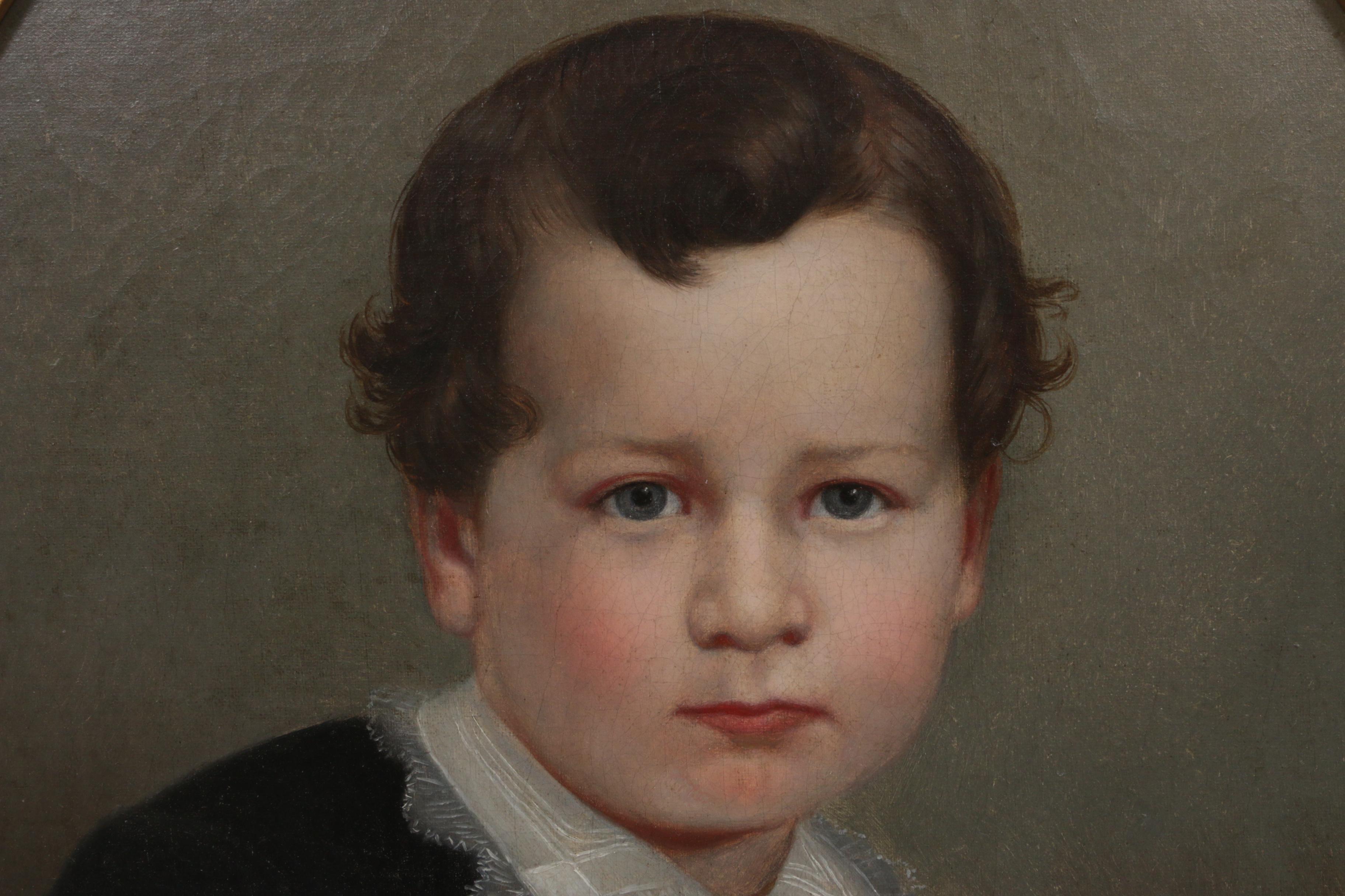 John Henry Witt 1866 Child Portrait Oil Painting