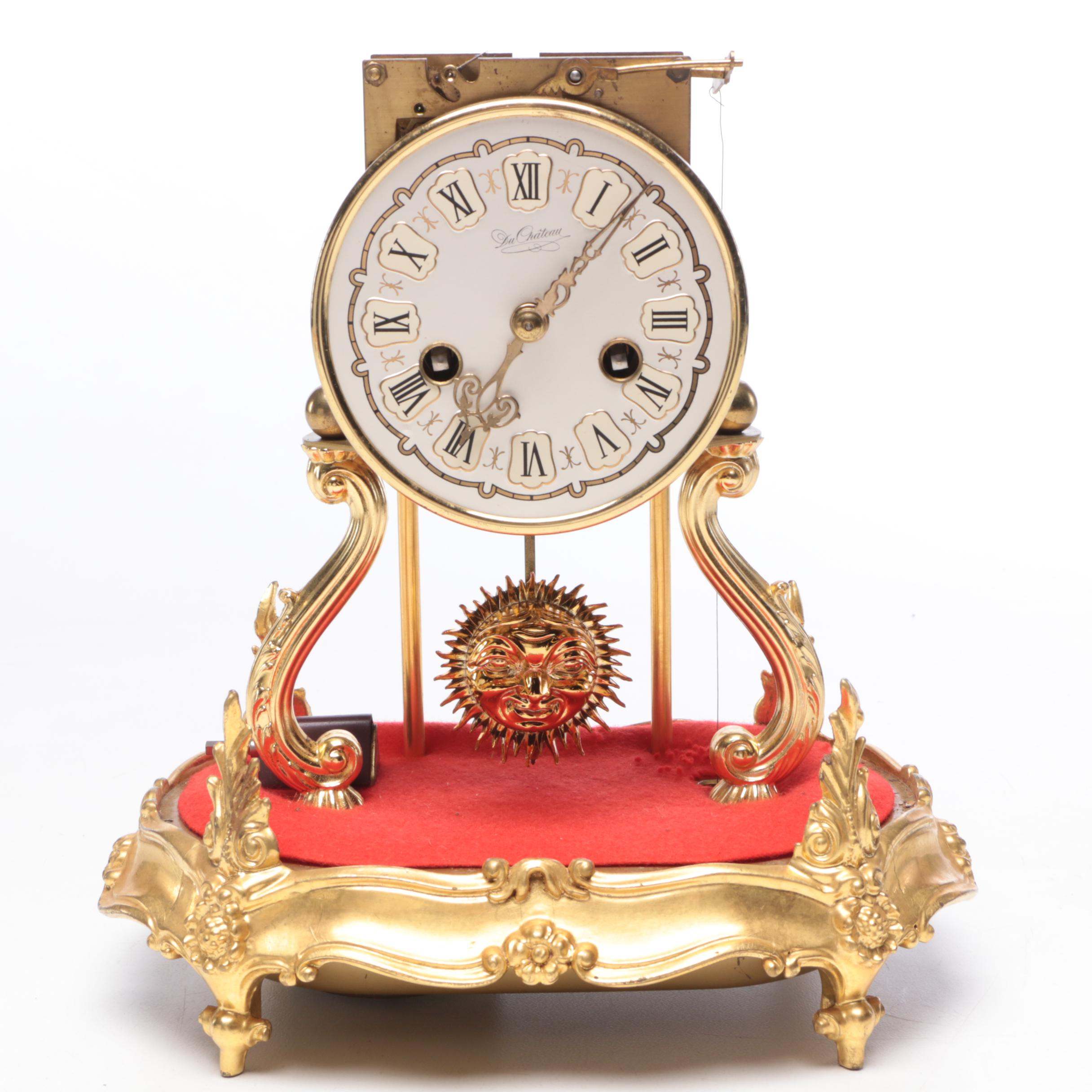 Schmid Louis XV Style "Du Château" Pendulum Mantel Clock