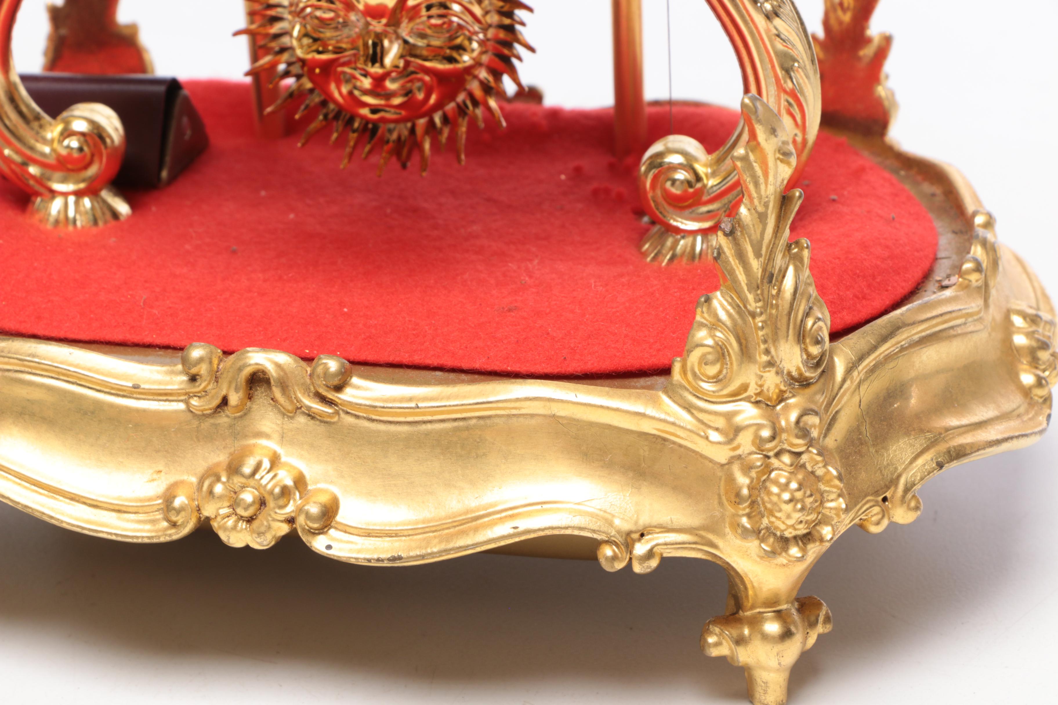 Schmid Louis XV Style "Du Château" Pendulum Mantel Clock