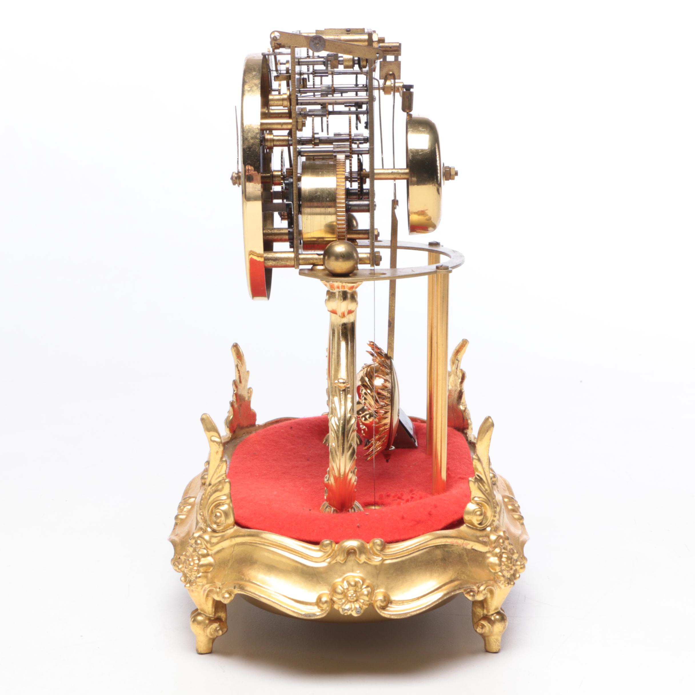 Schmid Louis XV Style "Du Château" Pendulum Mantel Clock