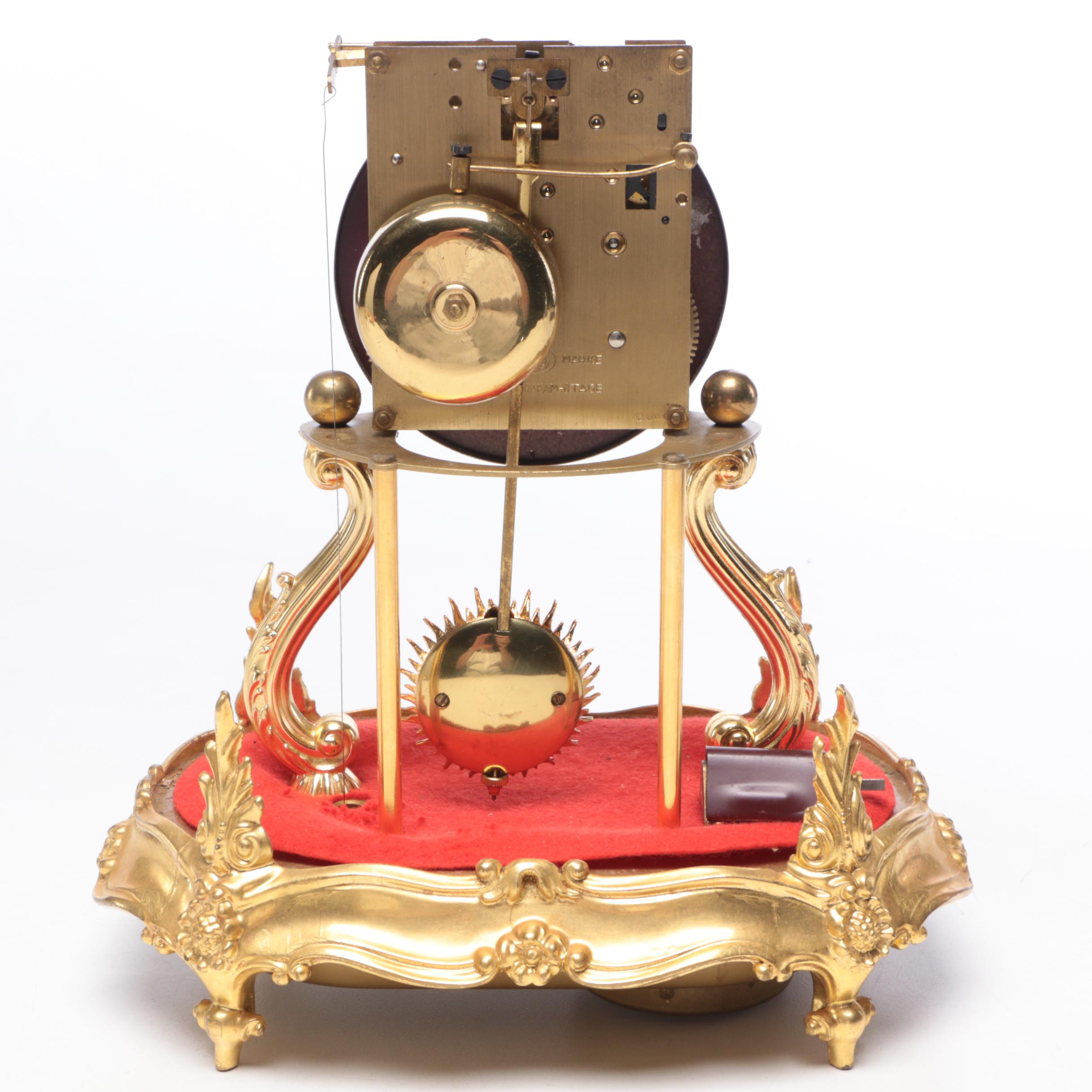 Schmid Louis XV Style "Du Château" Pendulum Mantel Clock