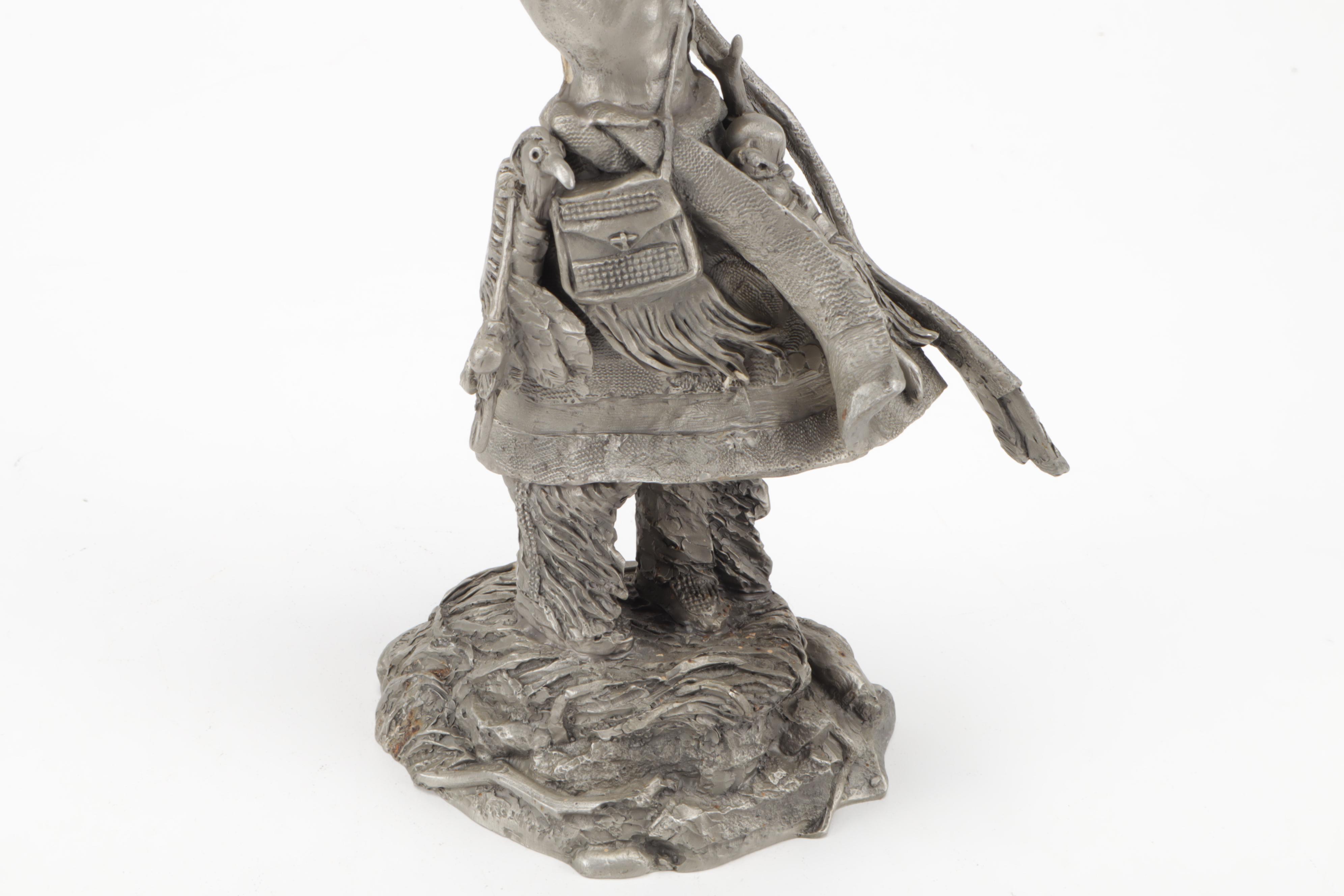 Jim Ponter Pewter Sculpture "Medicine Man"