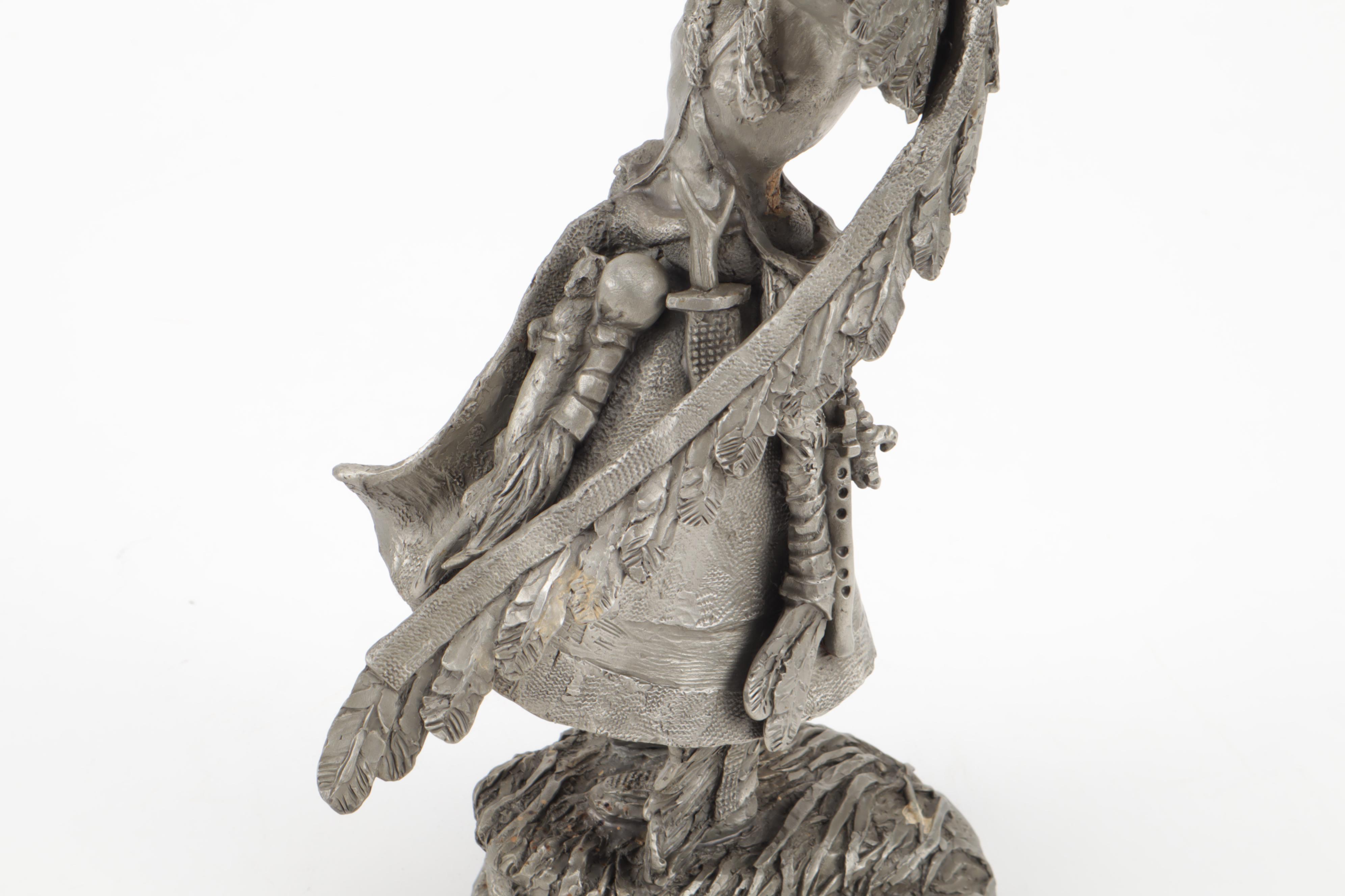 Jim Ponter Pewter Sculpture "Medicine Man"