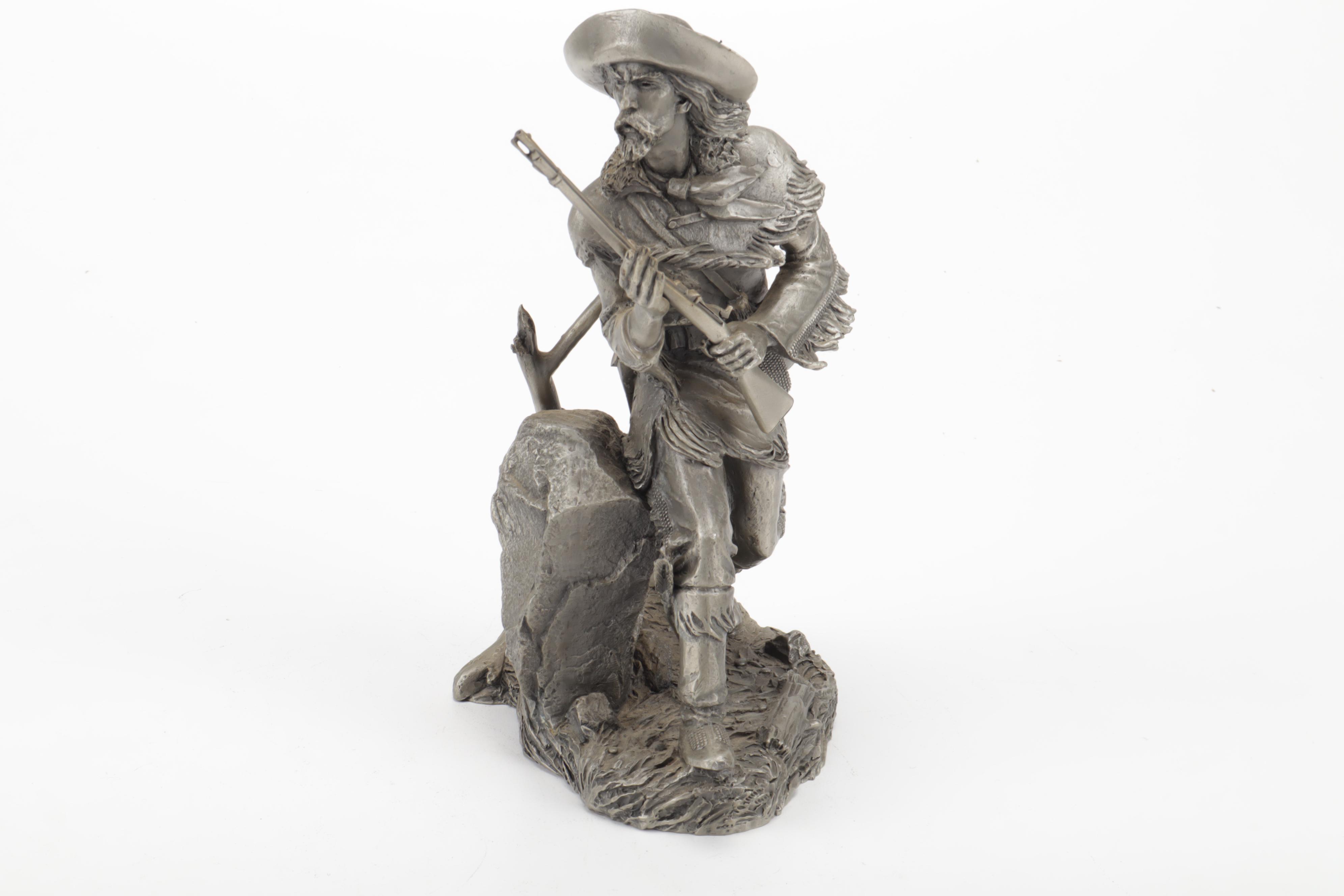 Jim Ponter Pewter Sculpture "Silent Foe"