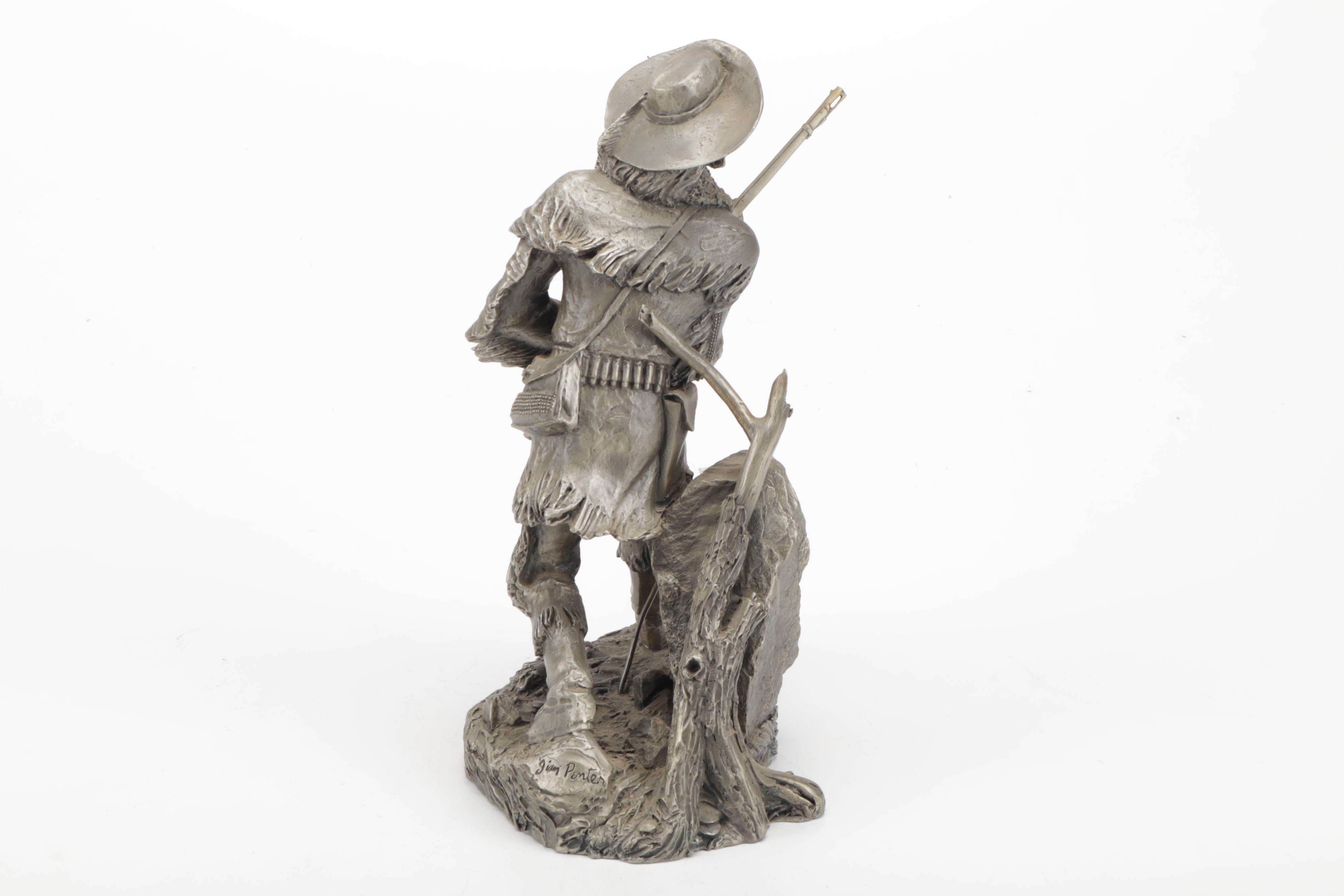 Jim Ponter Pewter Sculpture "Silent Foe"