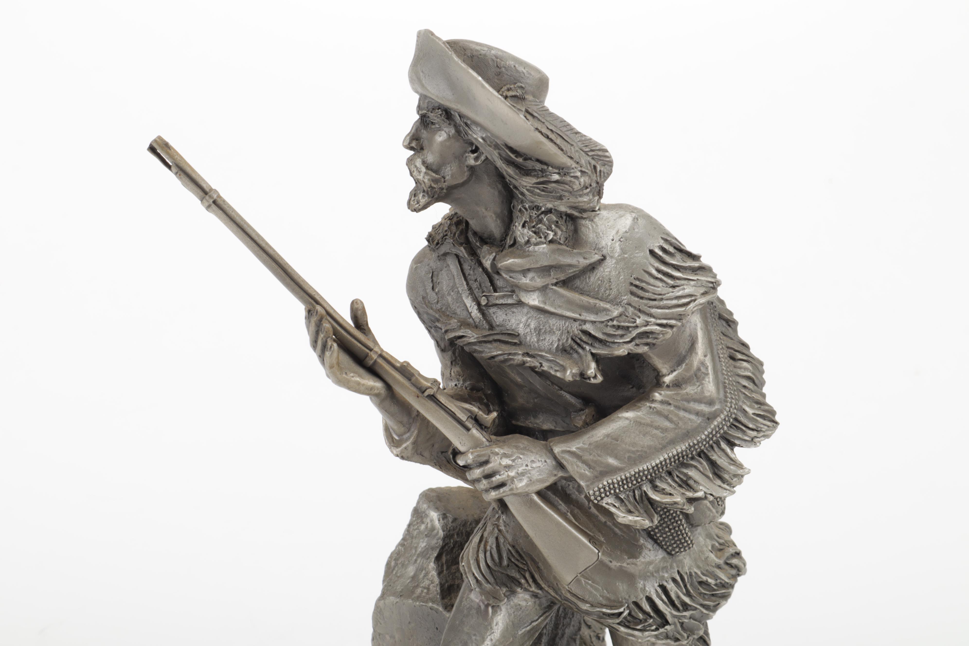Jim Ponter Pewter Sculpture "Silent Foe"
