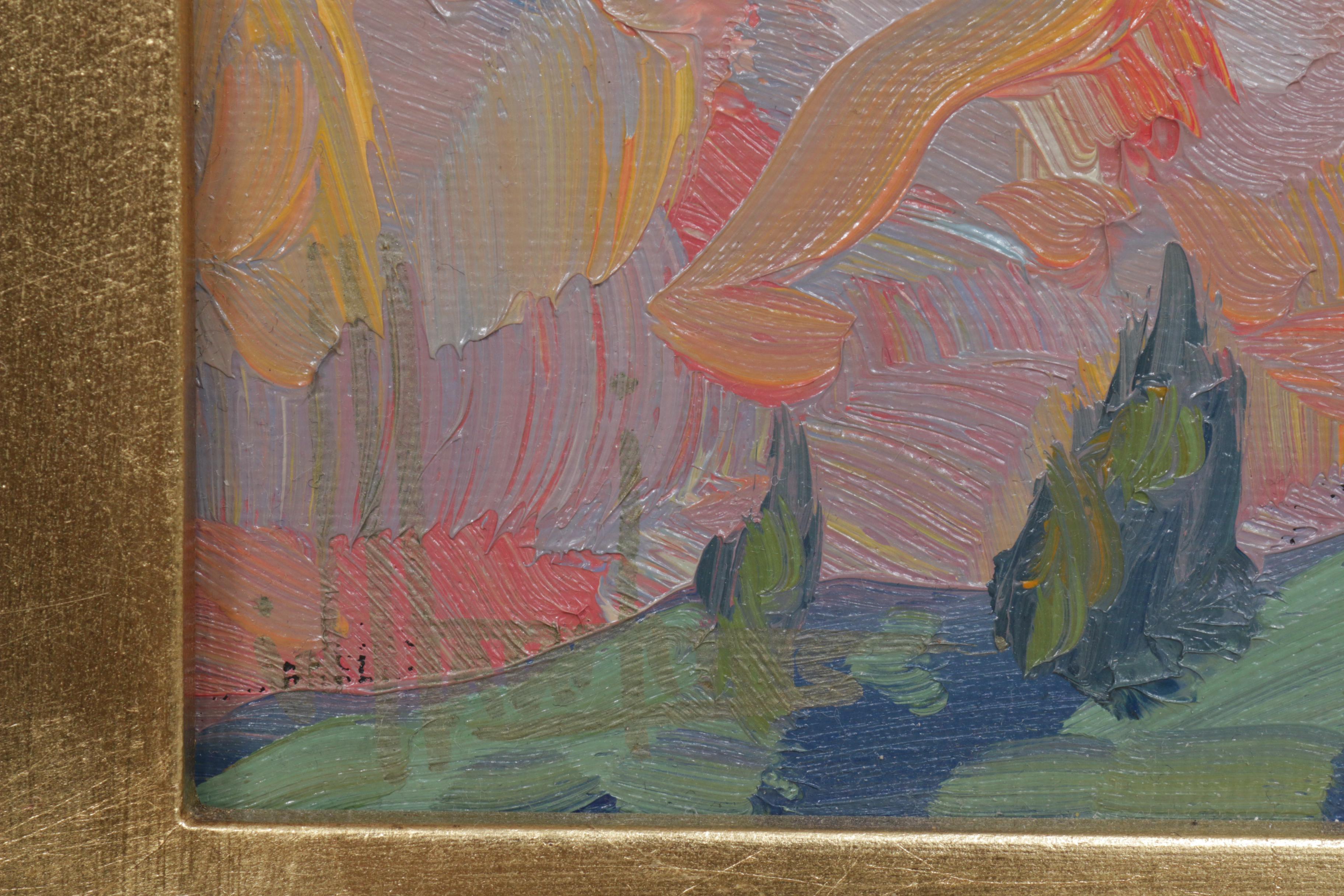 William Hawkins Landscape Oil Painting