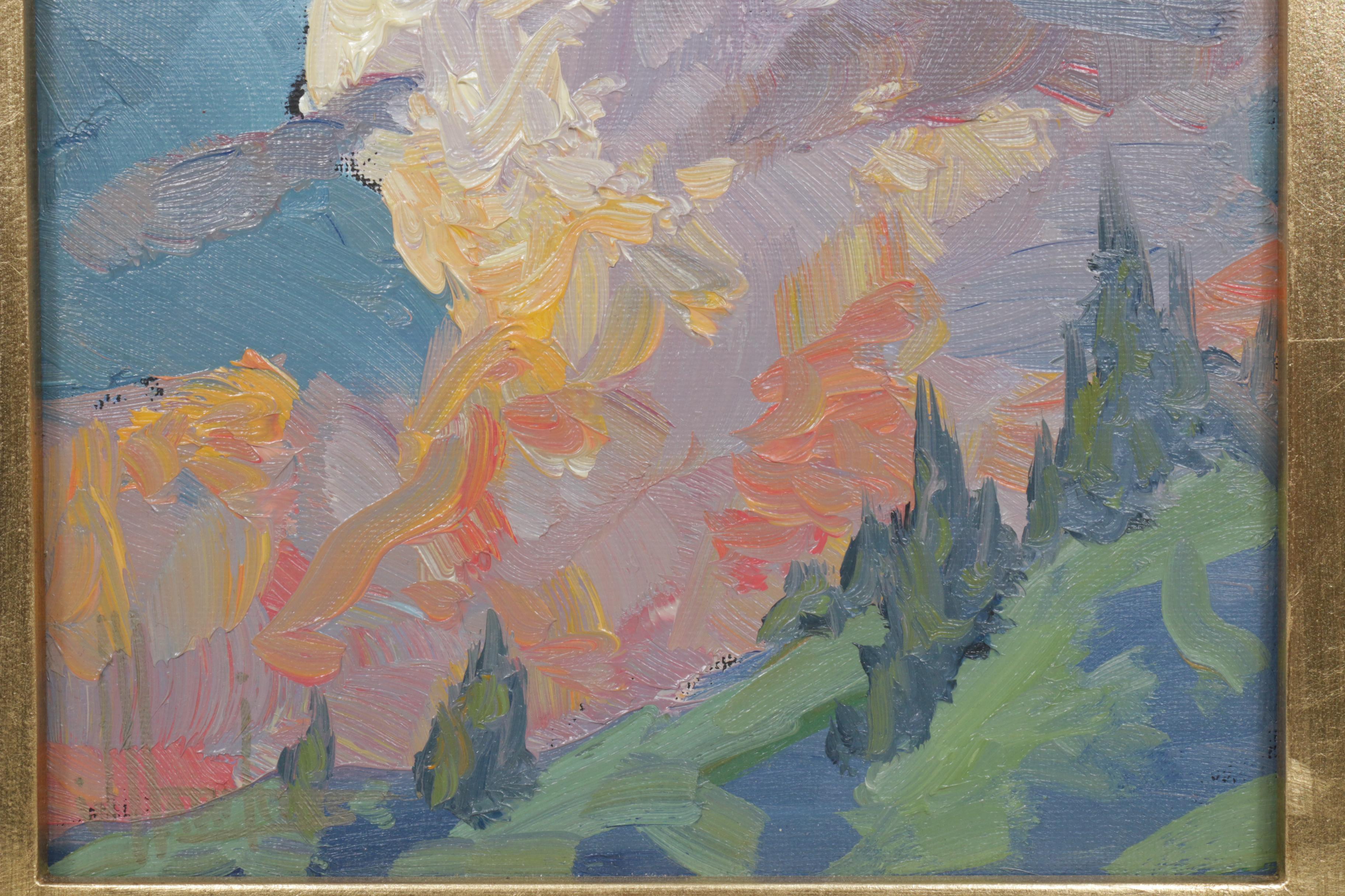 William Hawkins Landscape Oil Painting