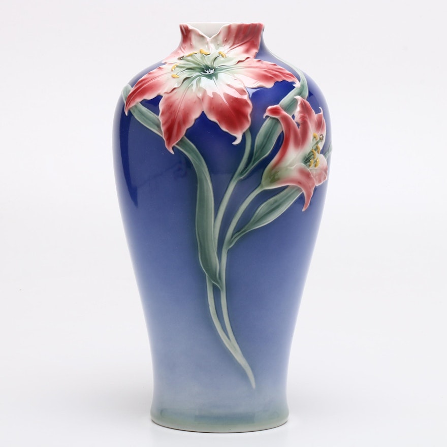 Franz Porcelain Lily Vase After May Wei Xuet-Mei
