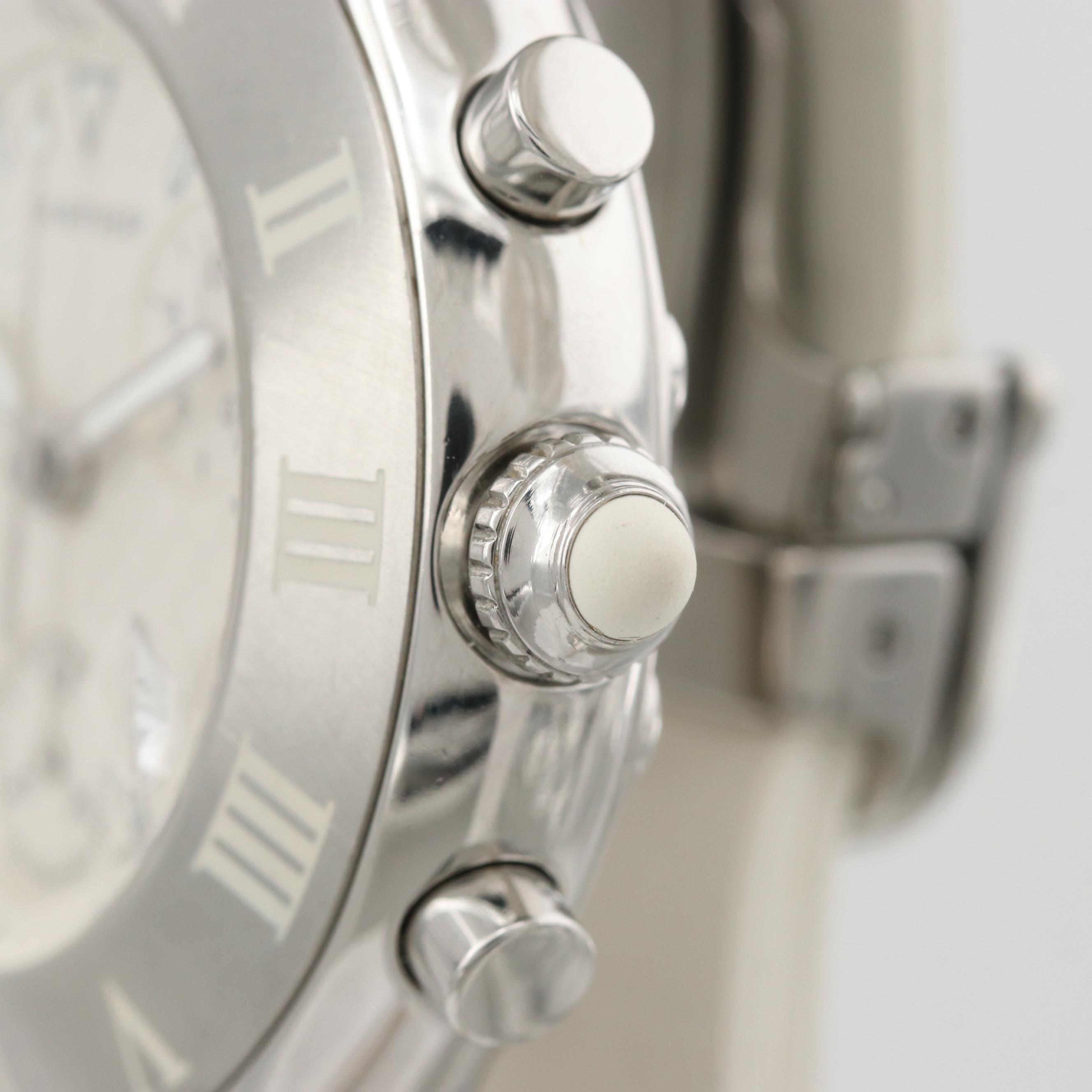 Cartier 21 Chronoscaph Stainless Steel Quartz Chronograph Watch