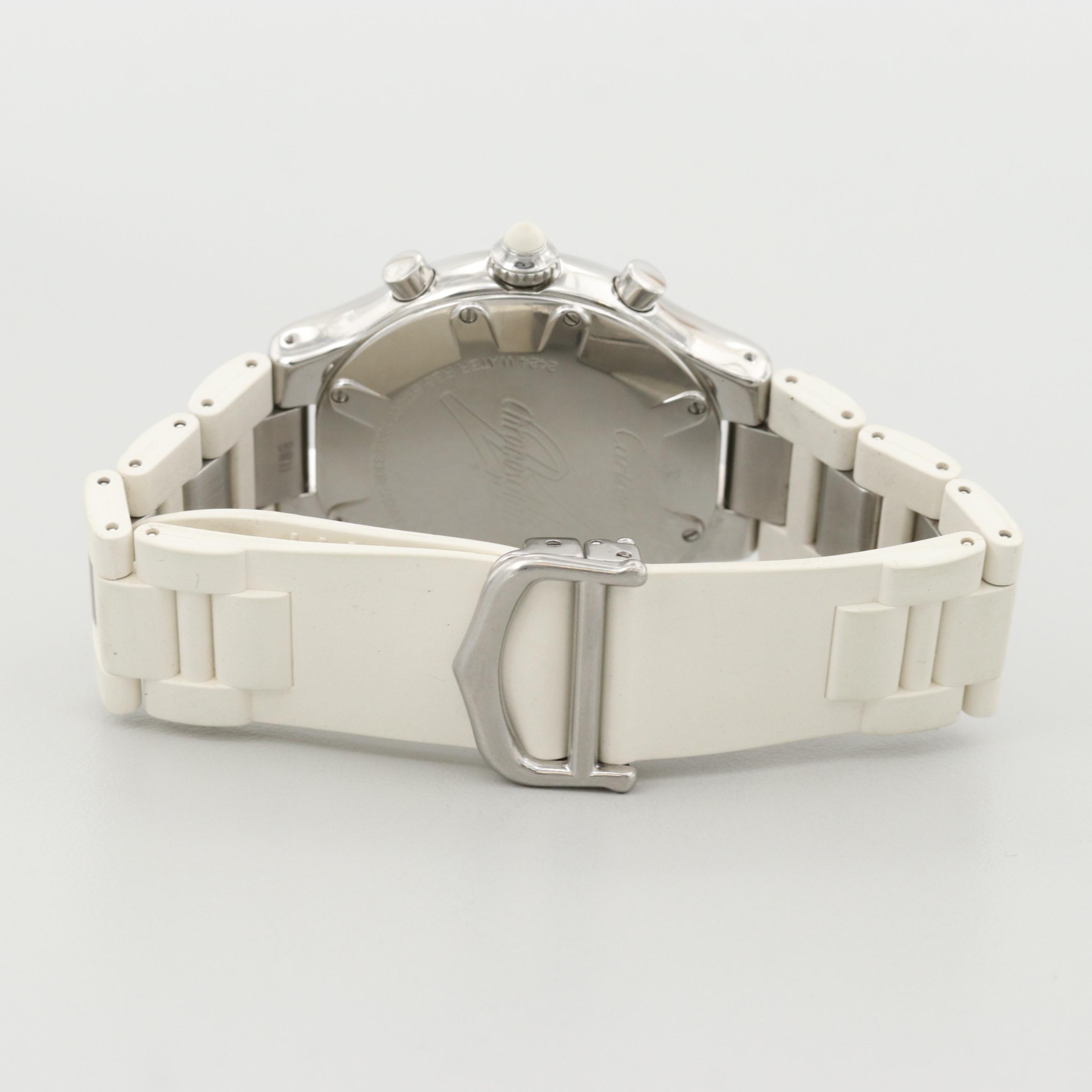 Cartier 21 Chronoscaph Stainless Steel Quartz Chronograph Watch