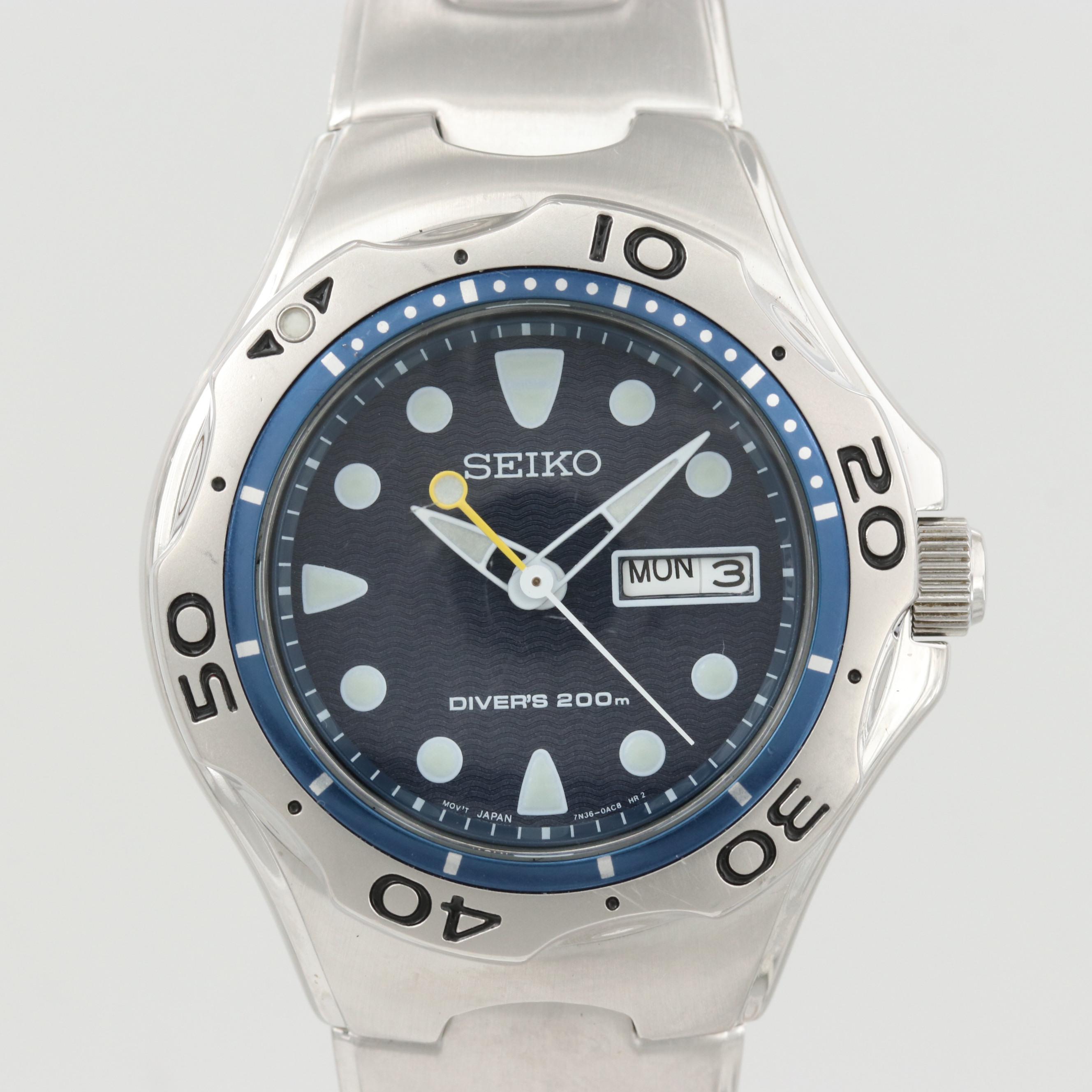 Seiko Scuba Divers 200M Stainless Steel Quartz Watch