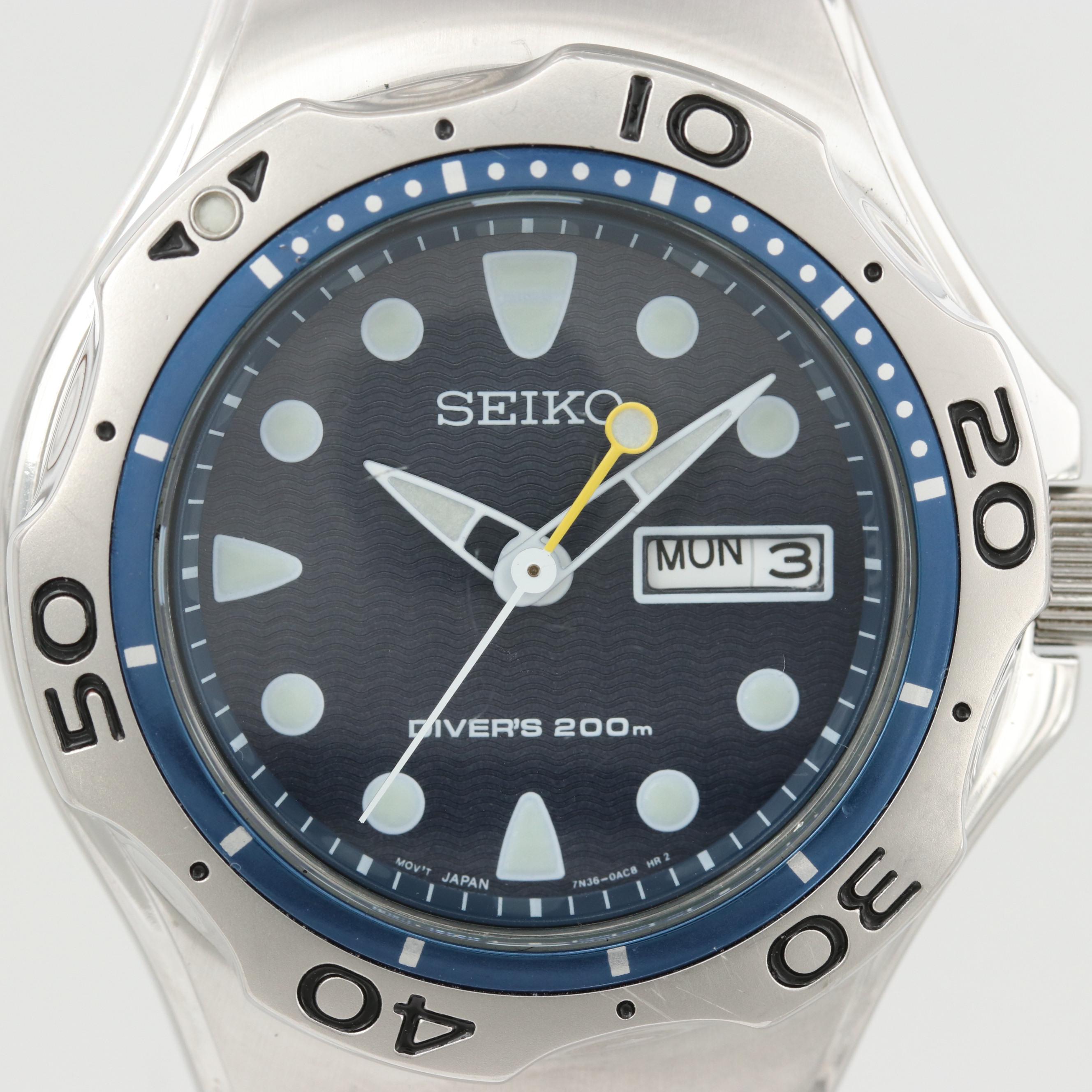 Seiko Scuba Divers 200M Stainless Steel Quartz Watch