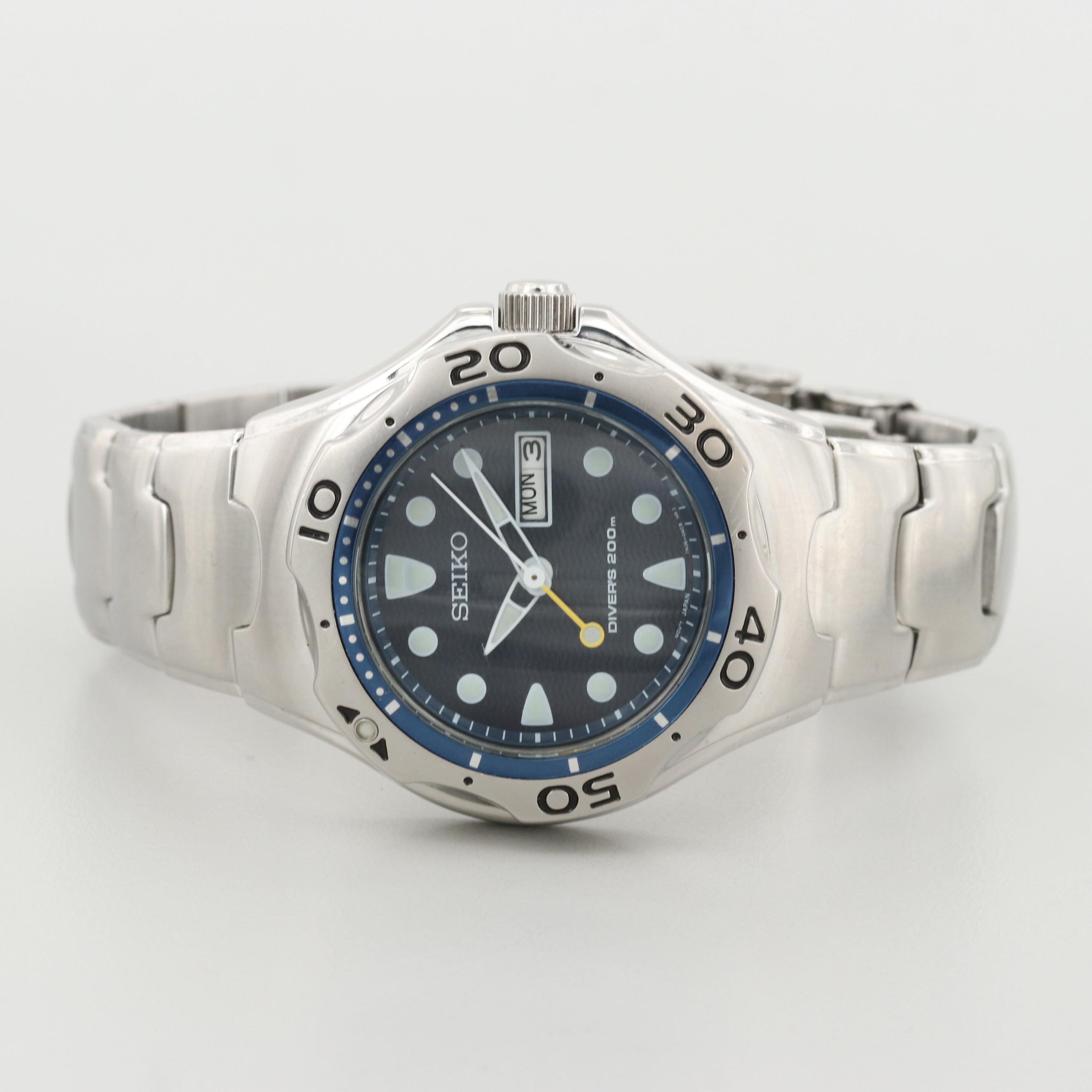 Seiko Scuba Divers 200M Stainless Steel Quartz Watch